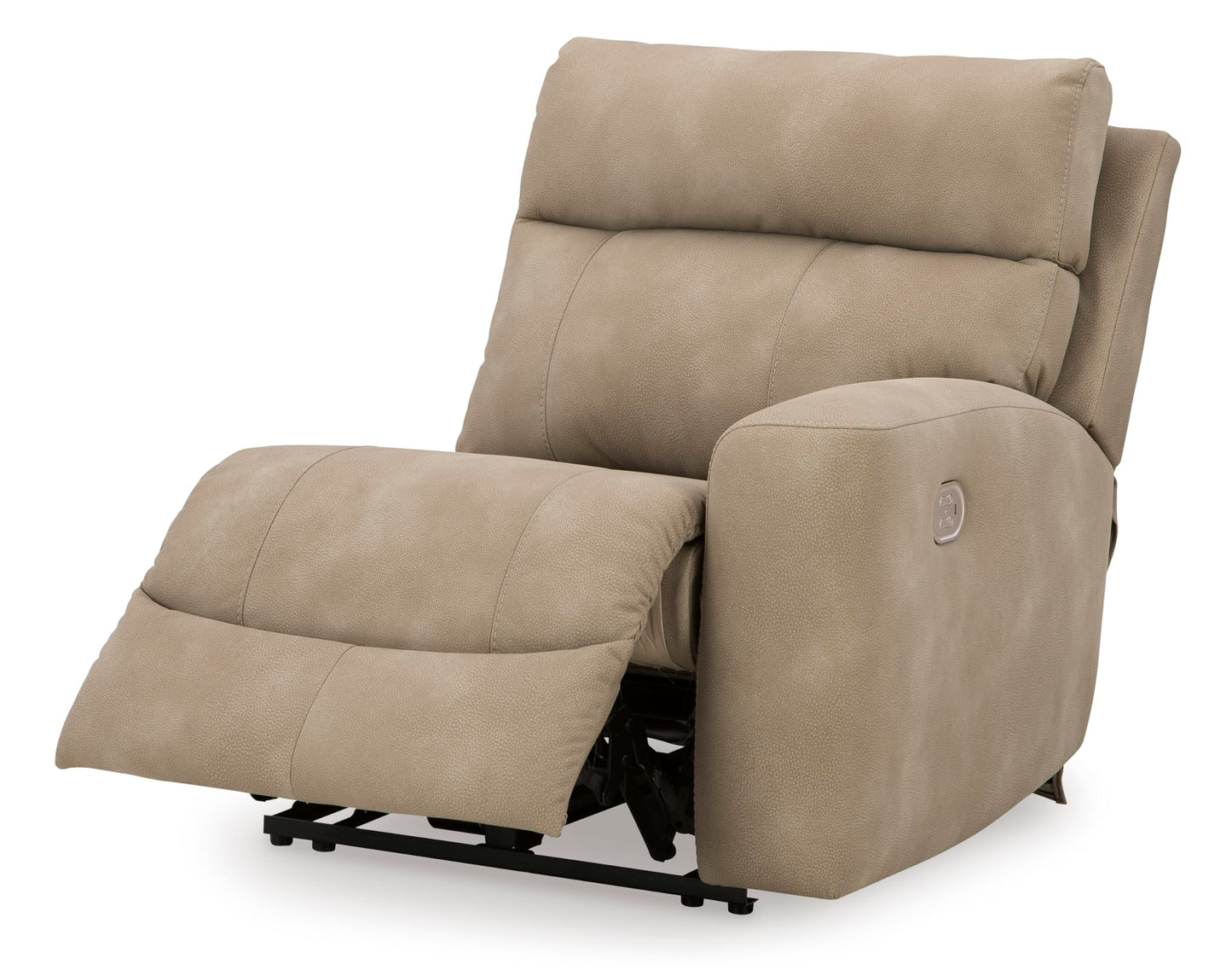 Signature Design by Ashley Next-Gen DuraPella Contemporary Faux Leather Modular Wall Hugger 3-Piece Power Reclining Sectional Sofa with Adjustable Headrest and USB Ports, Light Brown
