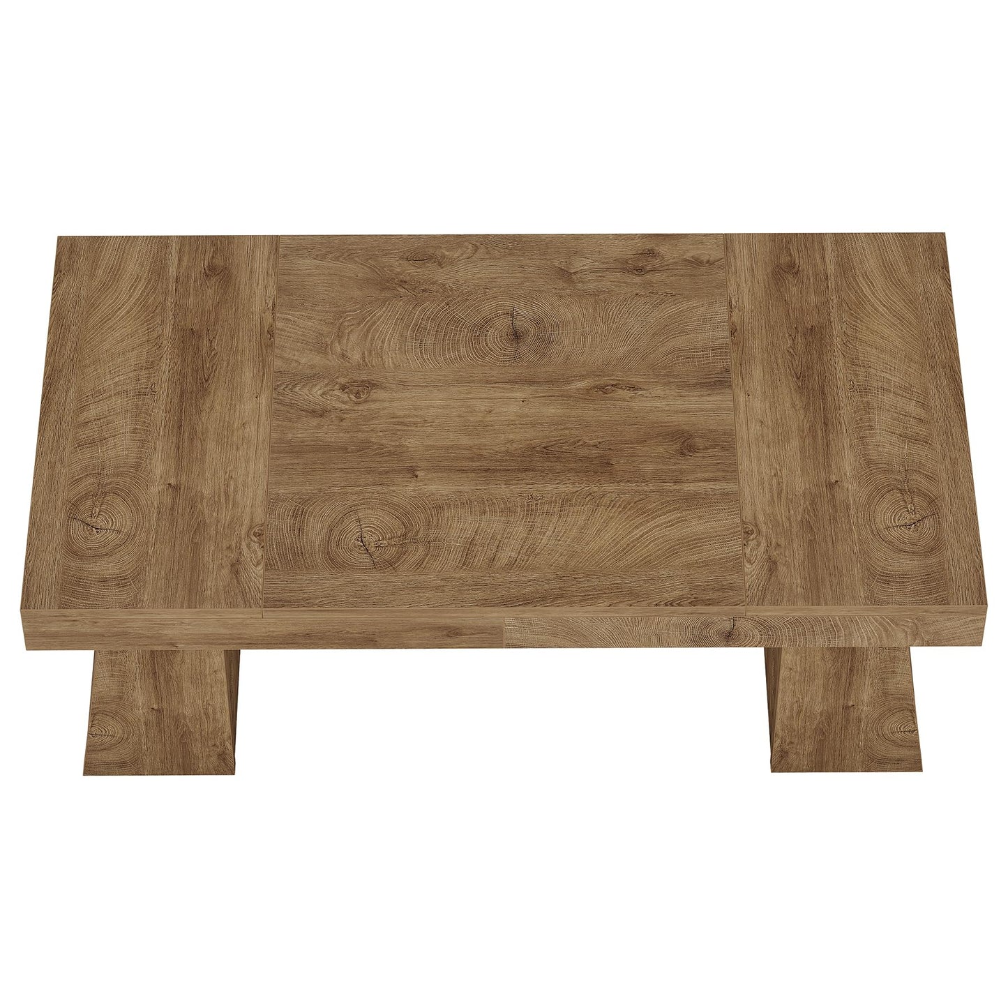 Tribesigns 55" Executive Desk, Wooden Office Desk with Double Pedestal, Modern Simple Computer Writing Table for Home Office, Light Brown