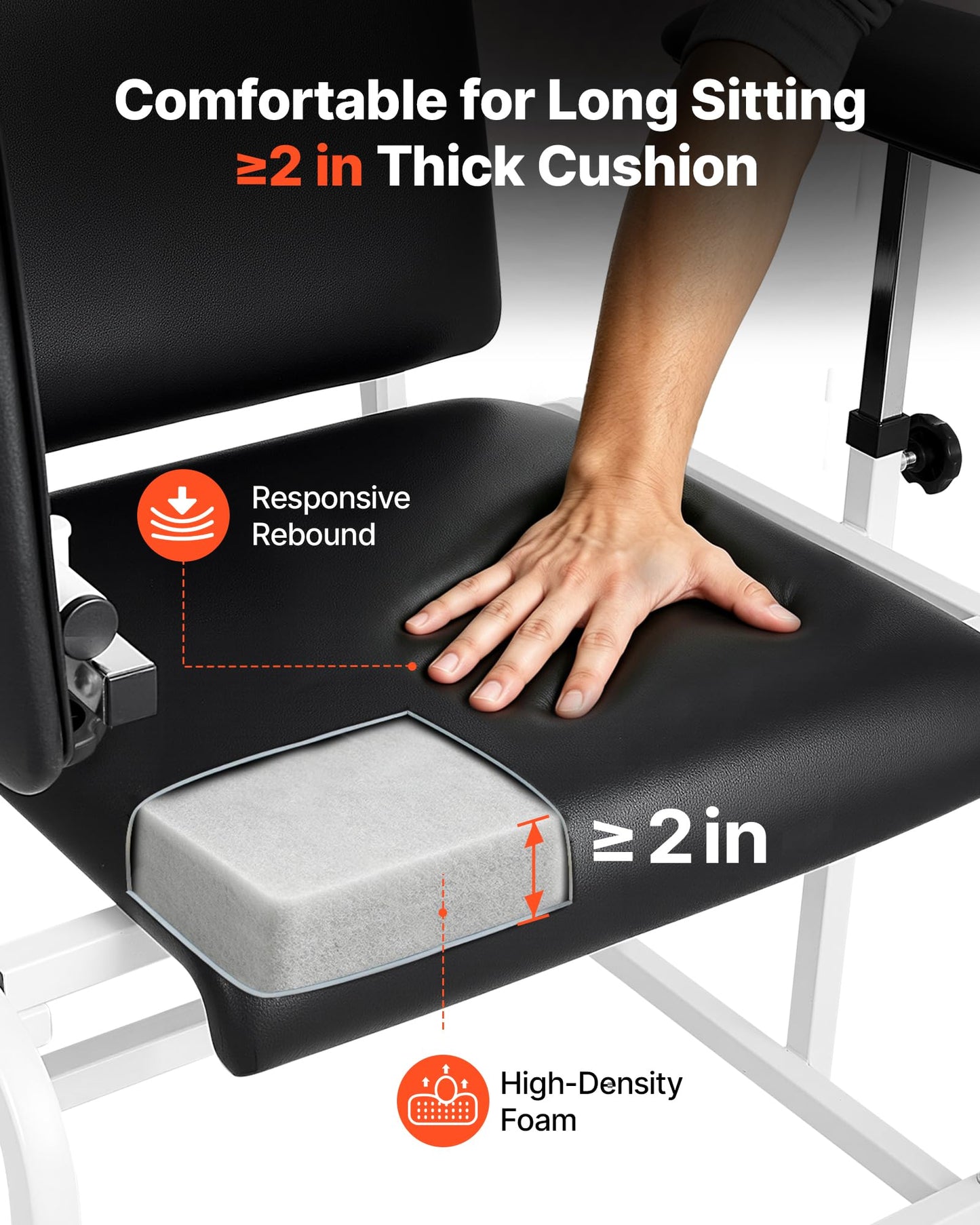 VEVOR Phlebotomy Chair 750LBS Capacity Blood Draw Medical Chair, Comfortable Blood Drawing Chairs with Adjustable Armrests, Soft Padded Seat, Easy-to-Clean PVC Leather for Hospitals Clinics