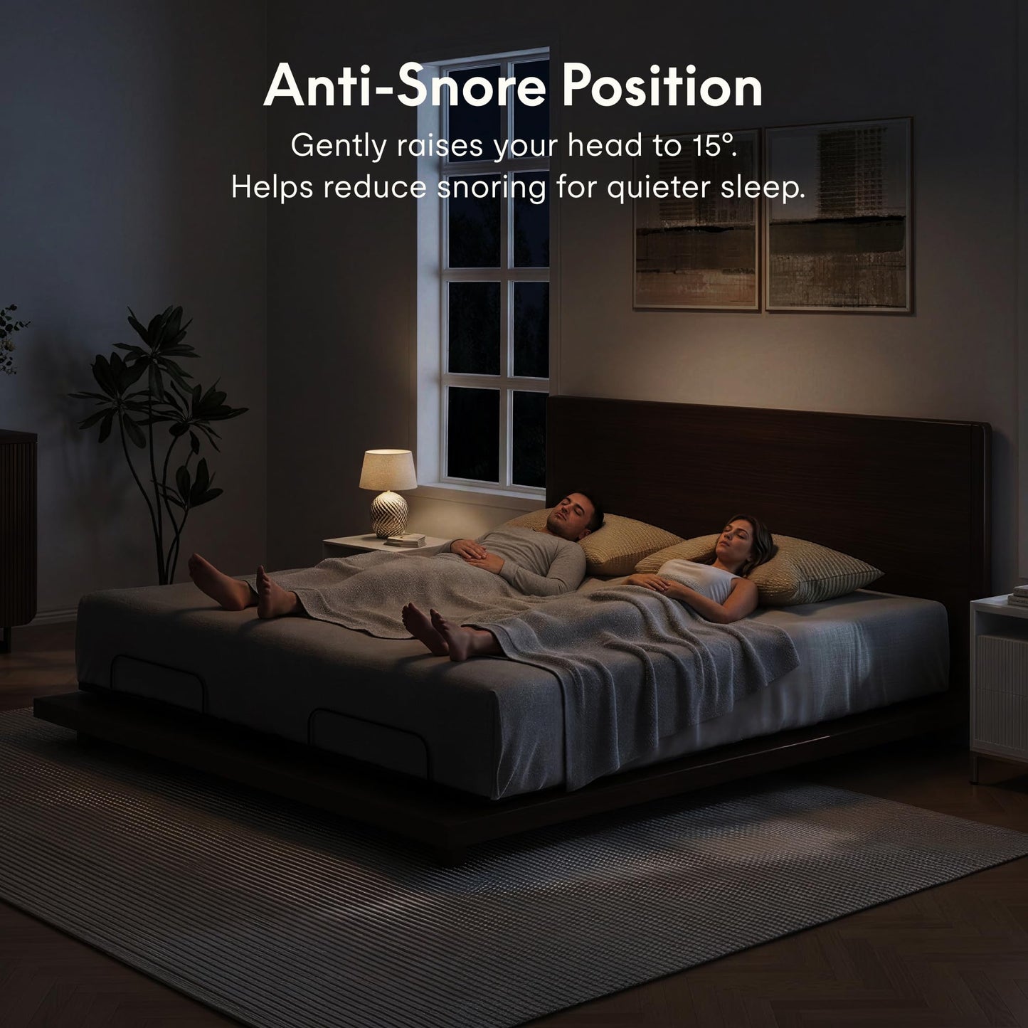FLEXISPOT King Size Adjustable Bed Frame Base with Bio Anti-Pinch Technology, Zero Clearance, Independent Head & Foot Incline, Zero Gravity, Wireless Remote, Easy Assemble, 5-Year Warranty, 750 lbs.