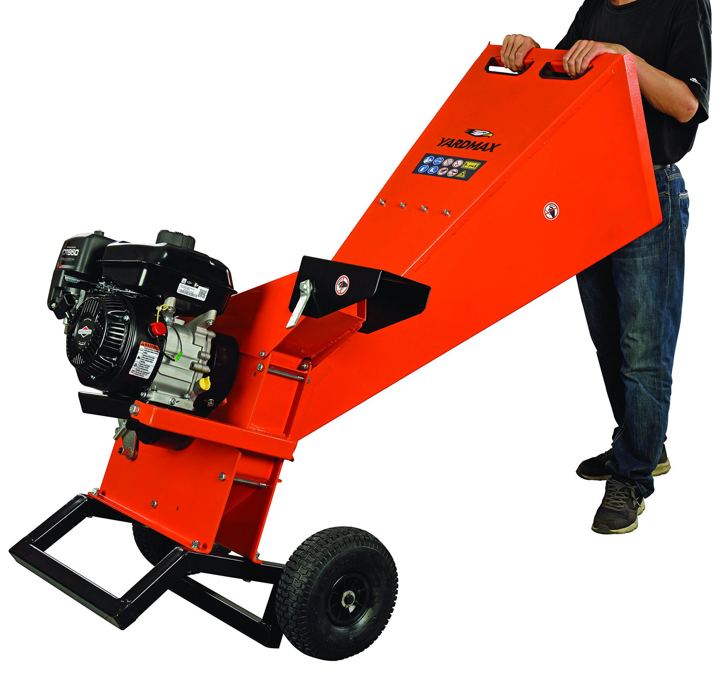 YARDMAX YW7565 Chipper Shredder, 3" Diameter, Briggs & Stratton, CR950, 6.5HP, 208cc