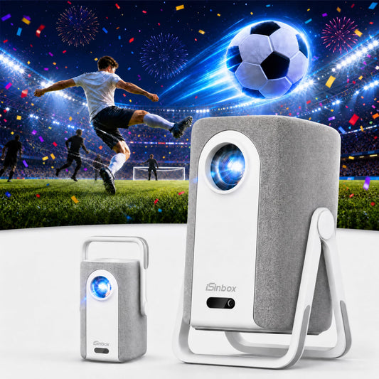 [Short Throw/1500ANSI/Built in Apps] 4K Outdoor Projector with WiFi and Bluetooth, Auto Focus Projector with Dual-Mode Stand, Smart Portable Proyector with Netflix/YouTube/PrimeVideo & Dolby