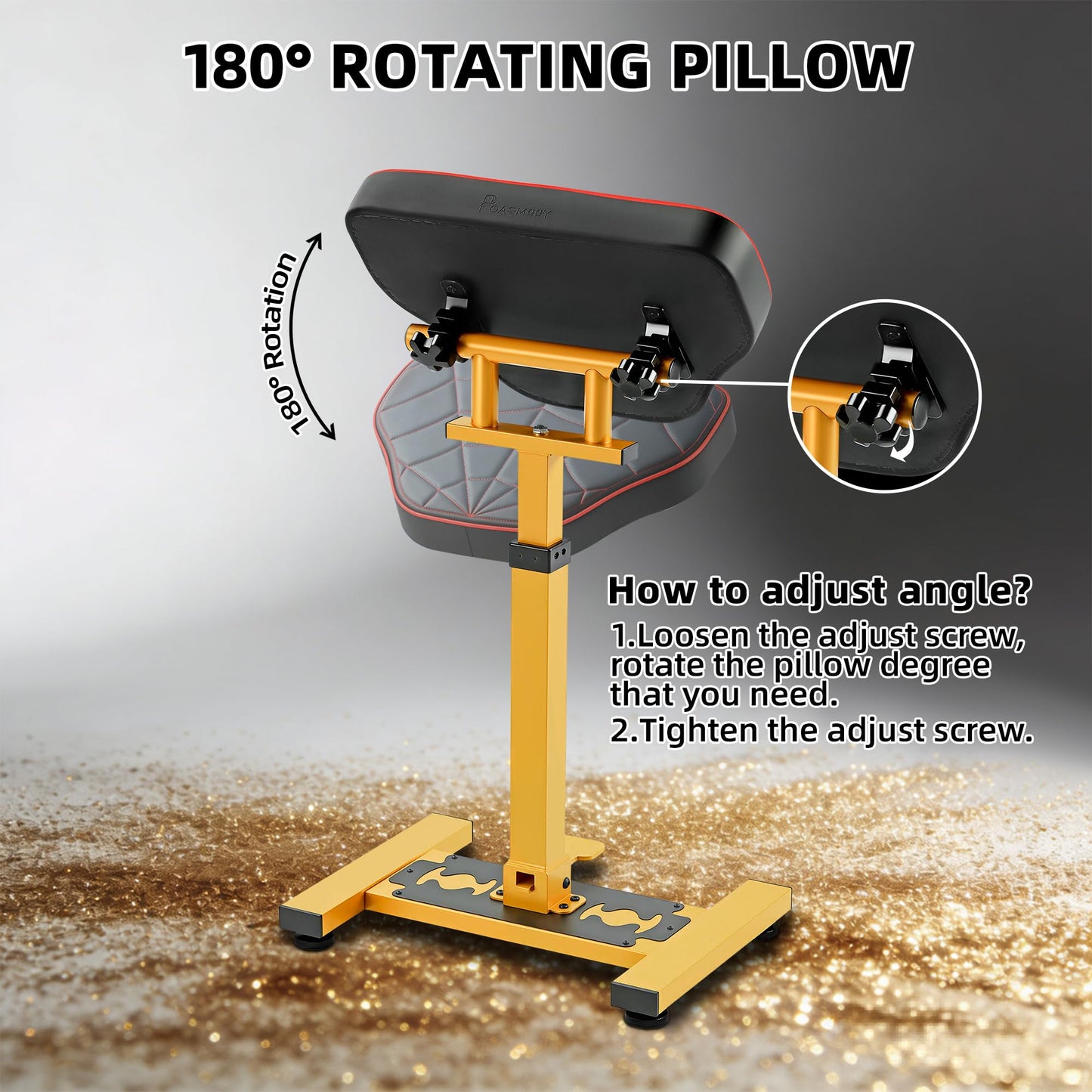 POARMEEY Luxury Tattoo Arm Stand with Spider Web Design Hydraulic lifting
