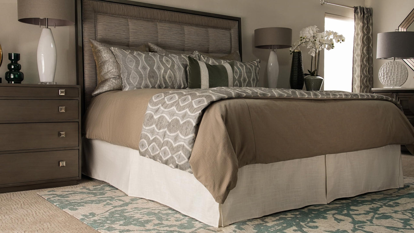 Split King Bed Skirt Designed for Adjustable Beds - Patented Staydae System