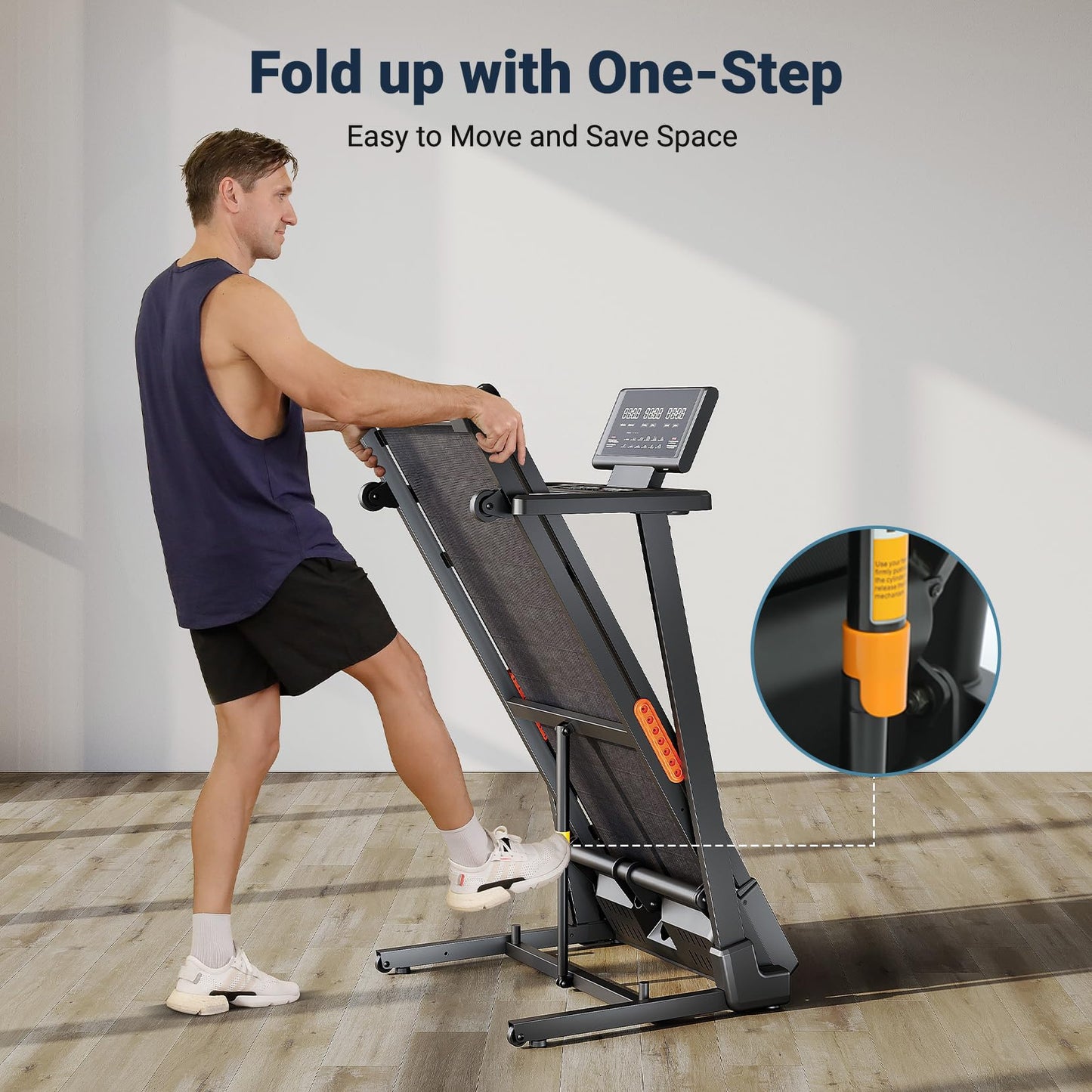 THERUN Treadmill with Incline, 3.0 HP Foldable Treadmills for Home, Brushless Motorized Incline, Treadmill for Home with 0%-12% Auto Incline, 300 LBS Capacity