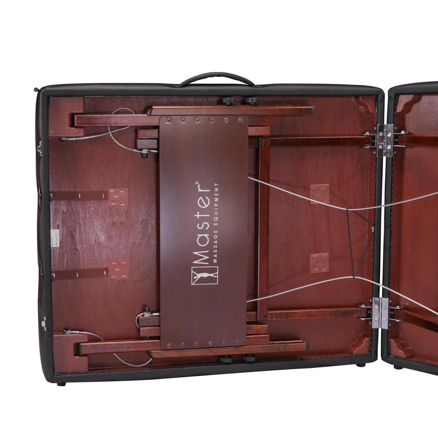 Master Massage 30" Del Ray Pro Portable Massage Table (30" W x 84" L x 24"-34" H), 750 lbs. Capacity, Black, Modern Style