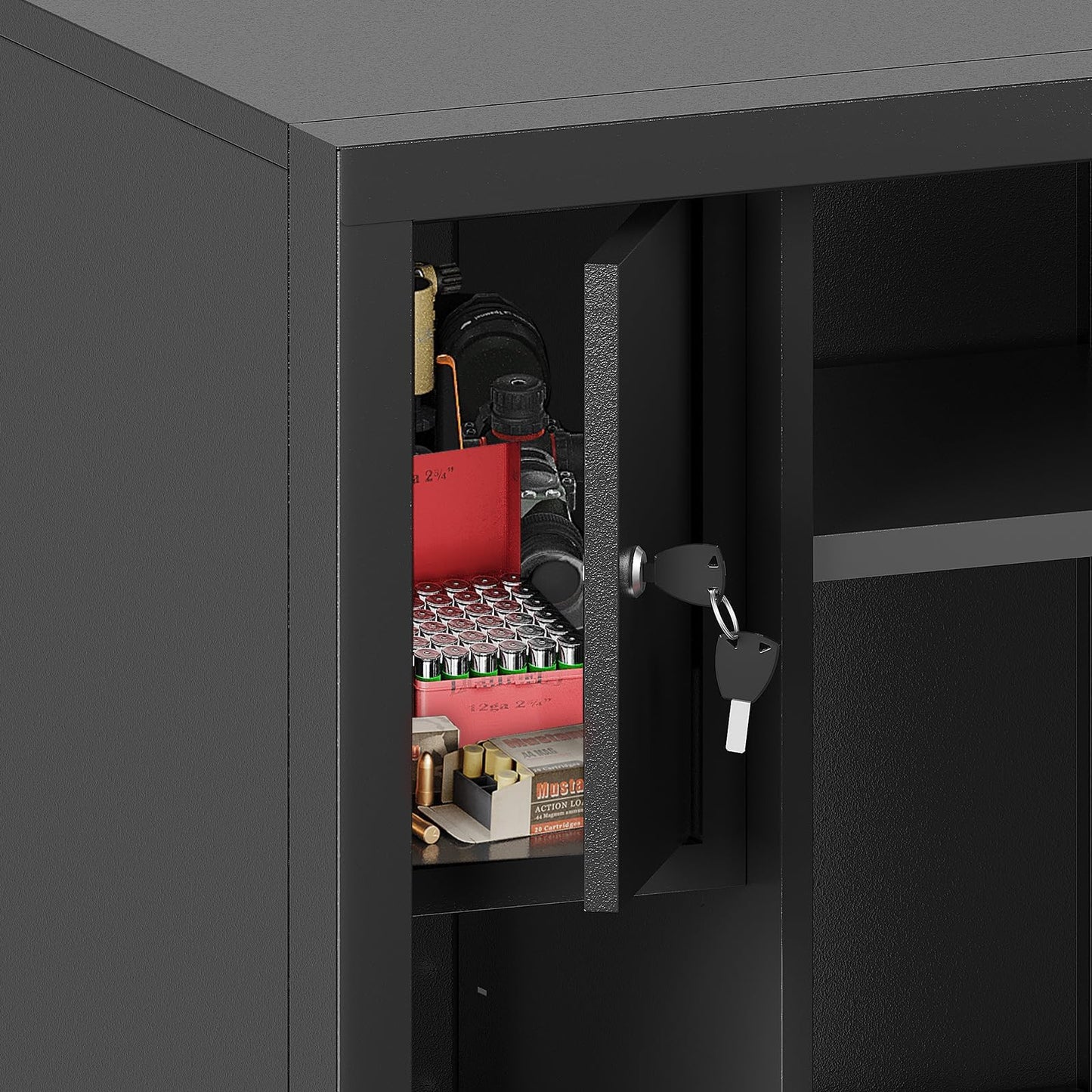 KAER 8-12 Gun safes,Rifle Safe,Gun Safes for Home Rifle and Pistols, Long Gun Safe for Rifle Shotgun for Home,Quick Access Rifle Safes,Adjustable Shelves