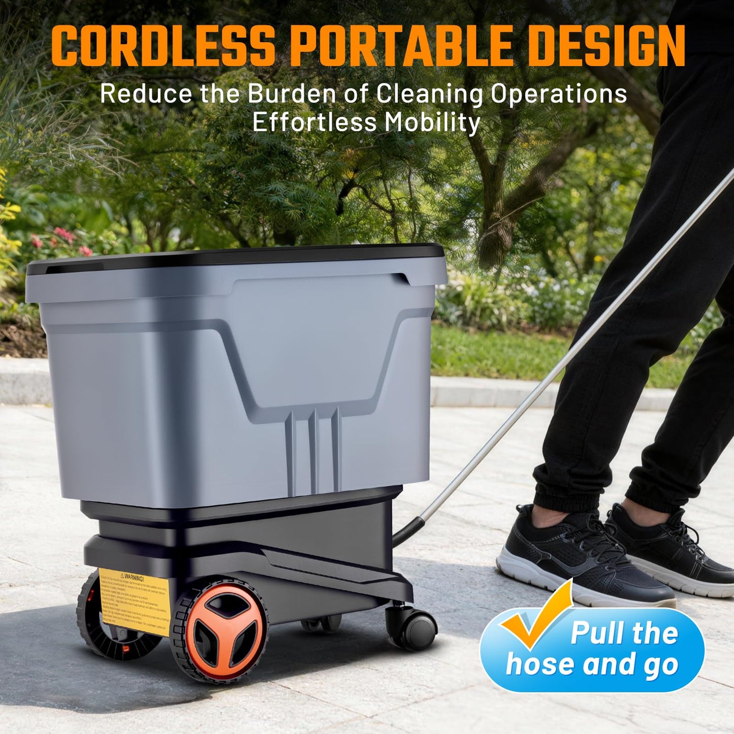 This Hill Cordless Pressure Washer with Water Tank, 2000 PSI Portable Power Washer, Brushless Motor, Dual 21V 4.0Ah Batteries, 3 Pressure Modes, Foam Cannon for Cars, Patio & Camping