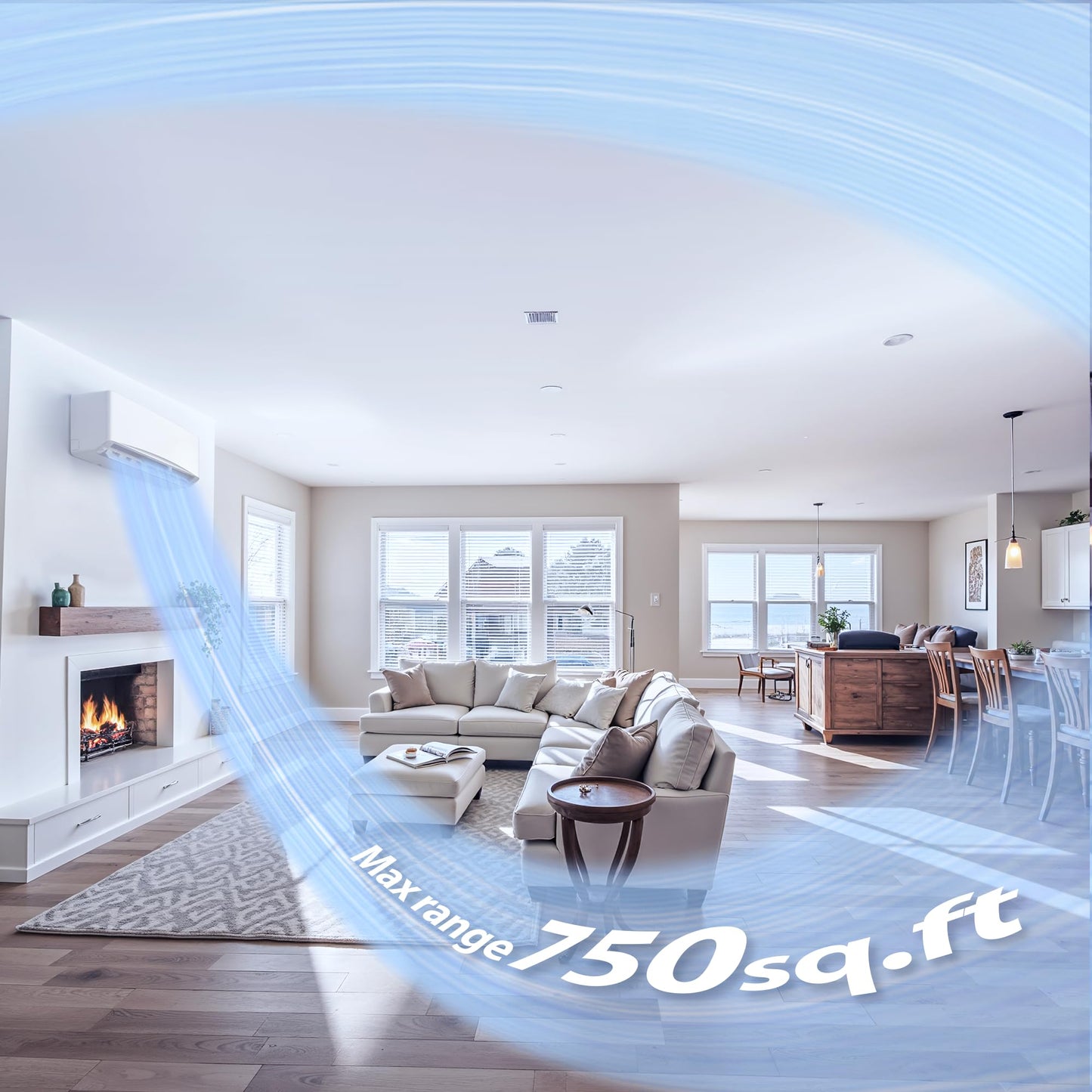 Manastin 12000BTU Mini Split Air Conditioner& Heater, 17 SEER2 115V Mini Spilt AC with Inverter Compressor, Covers Up to 750 Sq. Ft, Complete Installation Kit Included,White