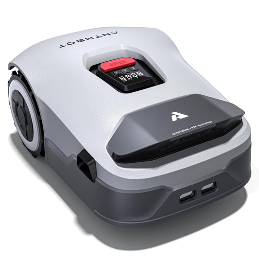 ANTHBOT Genie3000 Robot Lawn Mower - NO Wire, Full Band RTK+4-Eye Vision Robotic Lawnmower for 3/4 Acre, Auto Mapping, Multi-Zone Management, Accurate Obstacle Avoidance
