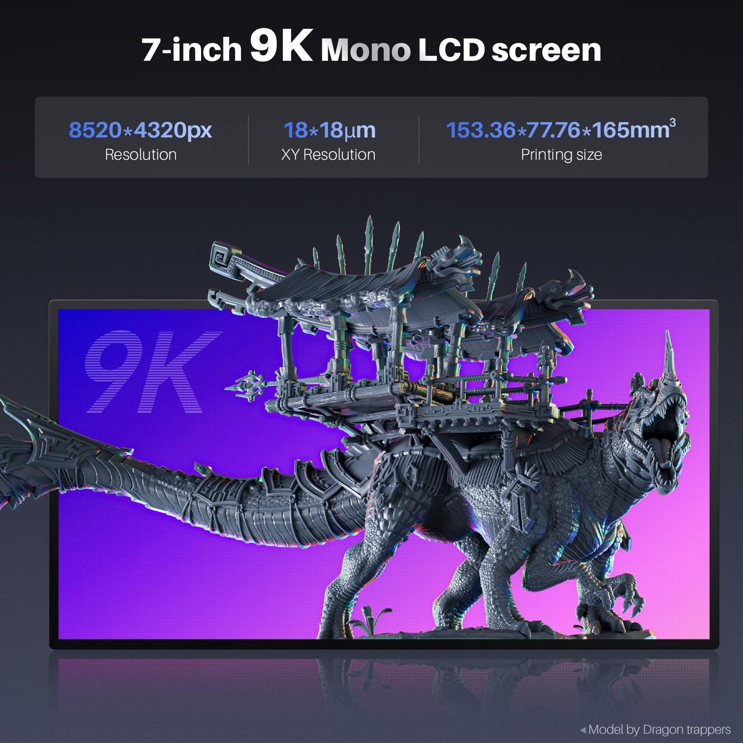 ELEGOO Mars 5 Ultra 9K MSLA Resin 3D Printer, Smart Mechanical Sensor, Fast Printing Up to 150mm/h, AI Camera, WiFi Cluster Printing, Automatic Leveling, Large Printing Size 6.04 * 3.06 * 6.49 inch