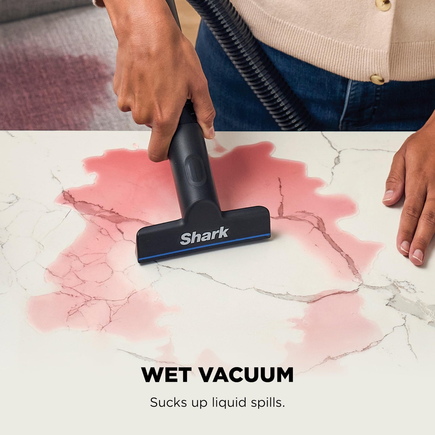 Shark EveryMess Ultra-Powerful 3-in-1 Wet Vac, Dry Vac, & Stain Eliminator with StainForce Technology, Perfect for Homes, Pets, and Cars, 3 Accessories and Cleaning Solution, Gray, VX101