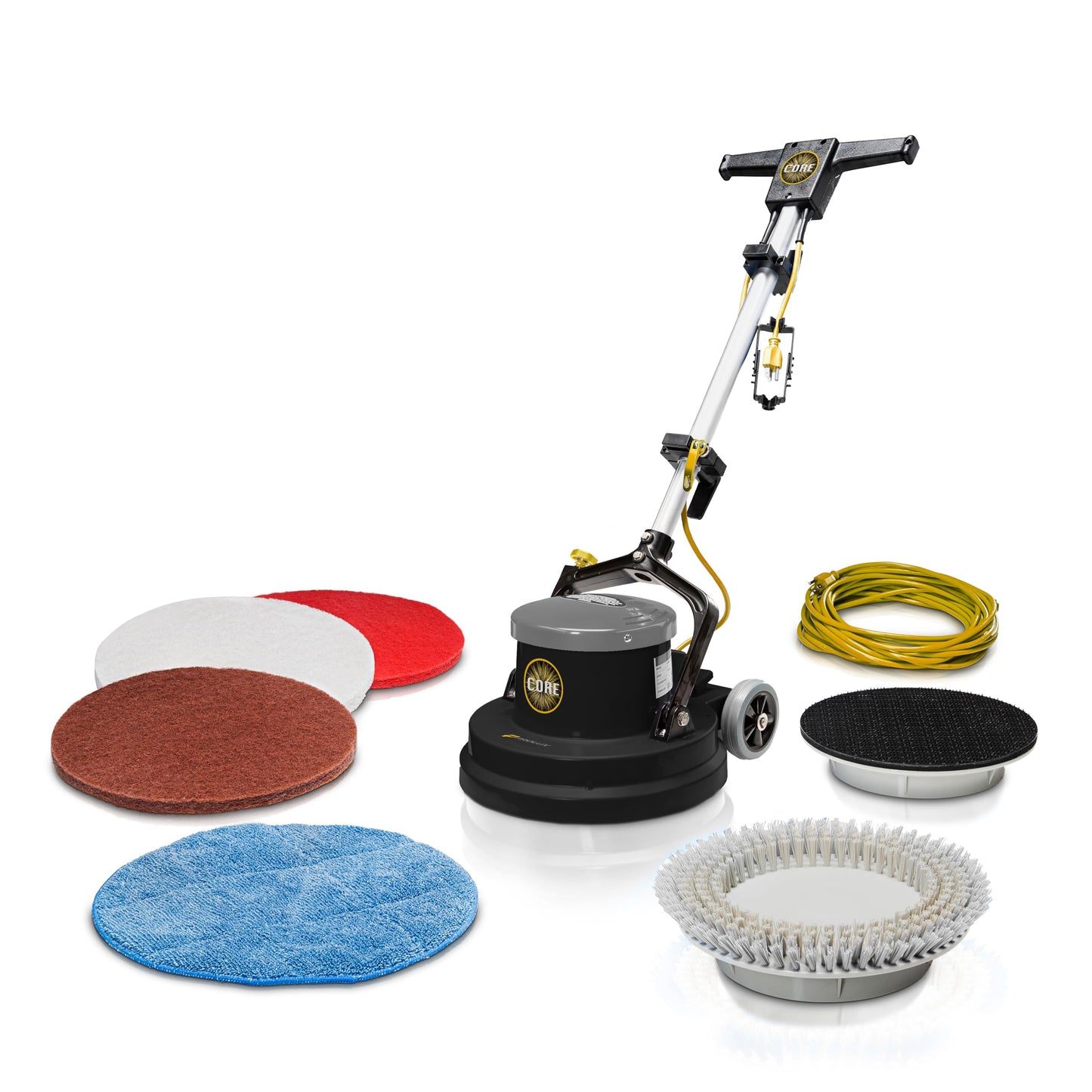 Prolux PLC15 15" Loaded Heavy Duty Single Pad Commercial Polisher Floor Buffer Machine Scrubber
