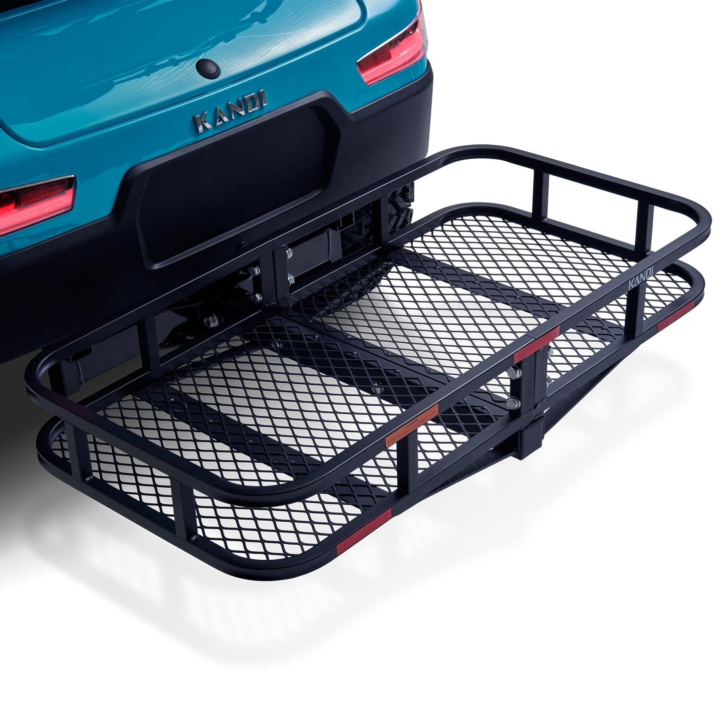 Universal Rear Cargo Carrier – Heavy-Duty Golf Cart Hitch Mount Rack, 2" Receiver – Black Steel Utility Basket by Dr. Gooliu