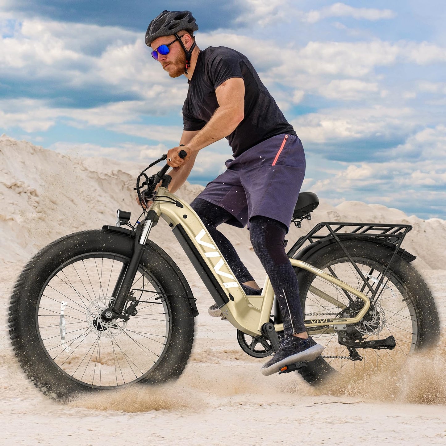 Vivi ACE07 Electric Bike for Adults, 26" x 4.0 Fat Tire Ebike, 750W Motor Electric Bike, 19.8MPH Ebikes for Adults with 48V 720WH Removable Battery, 7 Speed, SGS Certified to UL2849 and UL2271