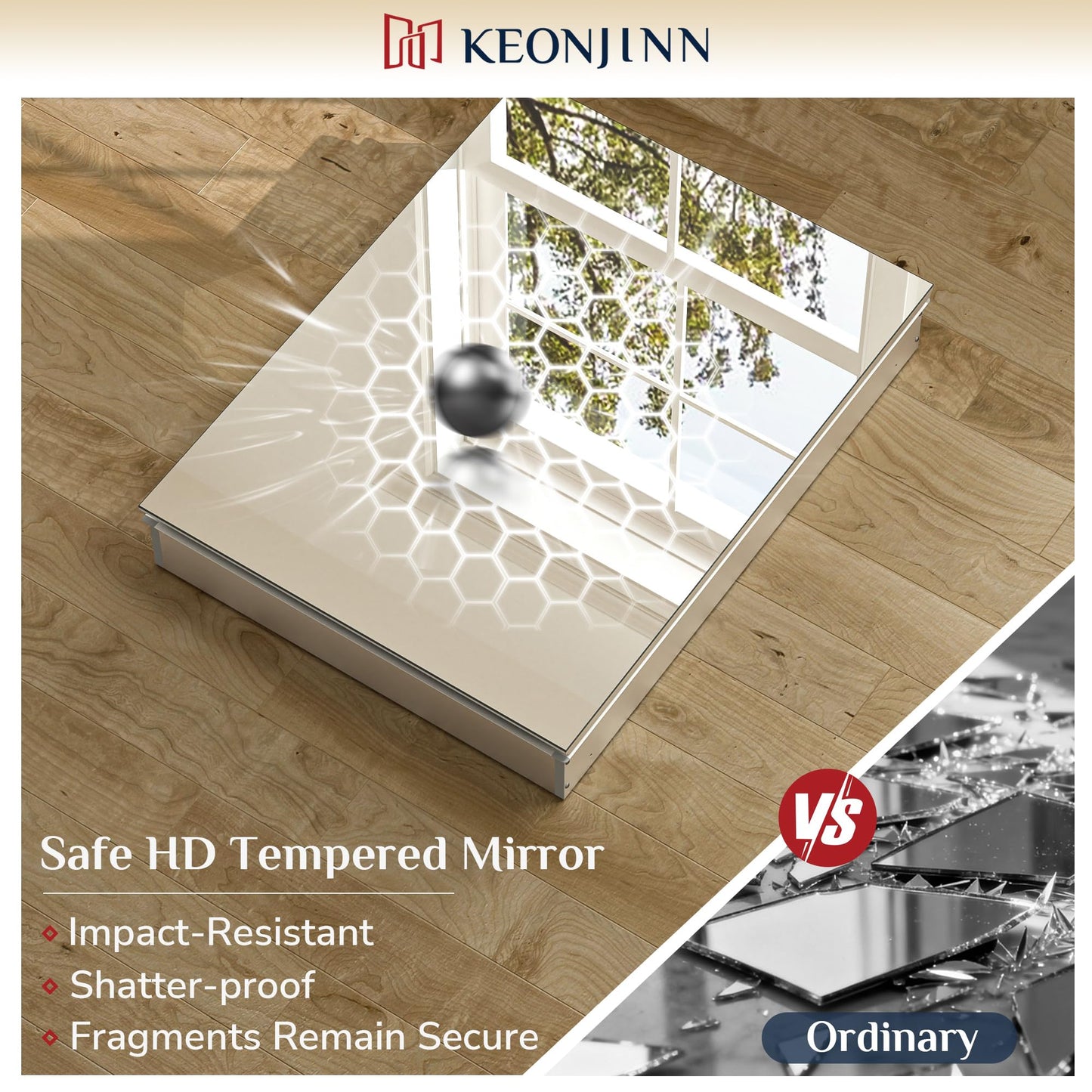 Keonjinn 30 x 26 Inch Bathroom Medicine Cabinet with Mirror, Assembly Required, Combined Double Doors Wall Cabinets, Flexiable Ample Storage, Recessed or Surface Mount, Soft Closing