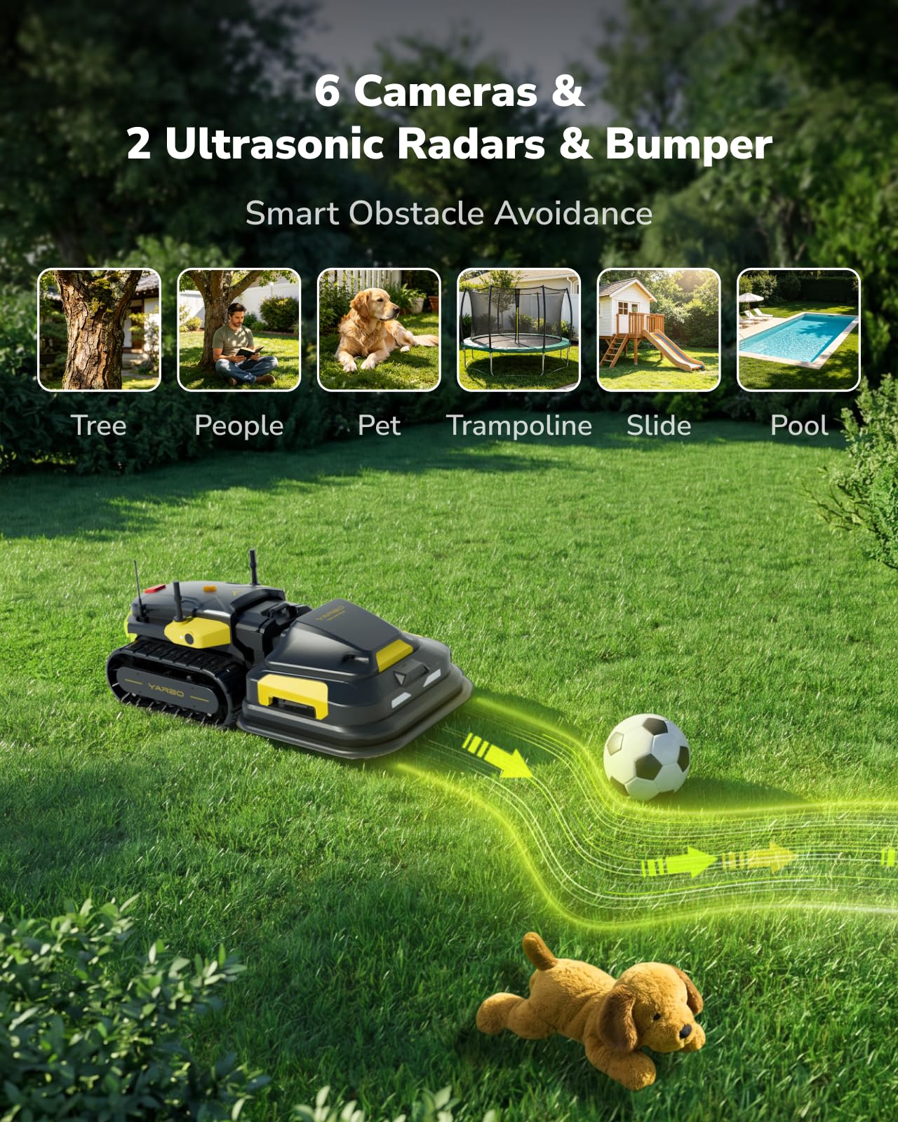 YARBO Robot Lawn Mower and Leaf Blower