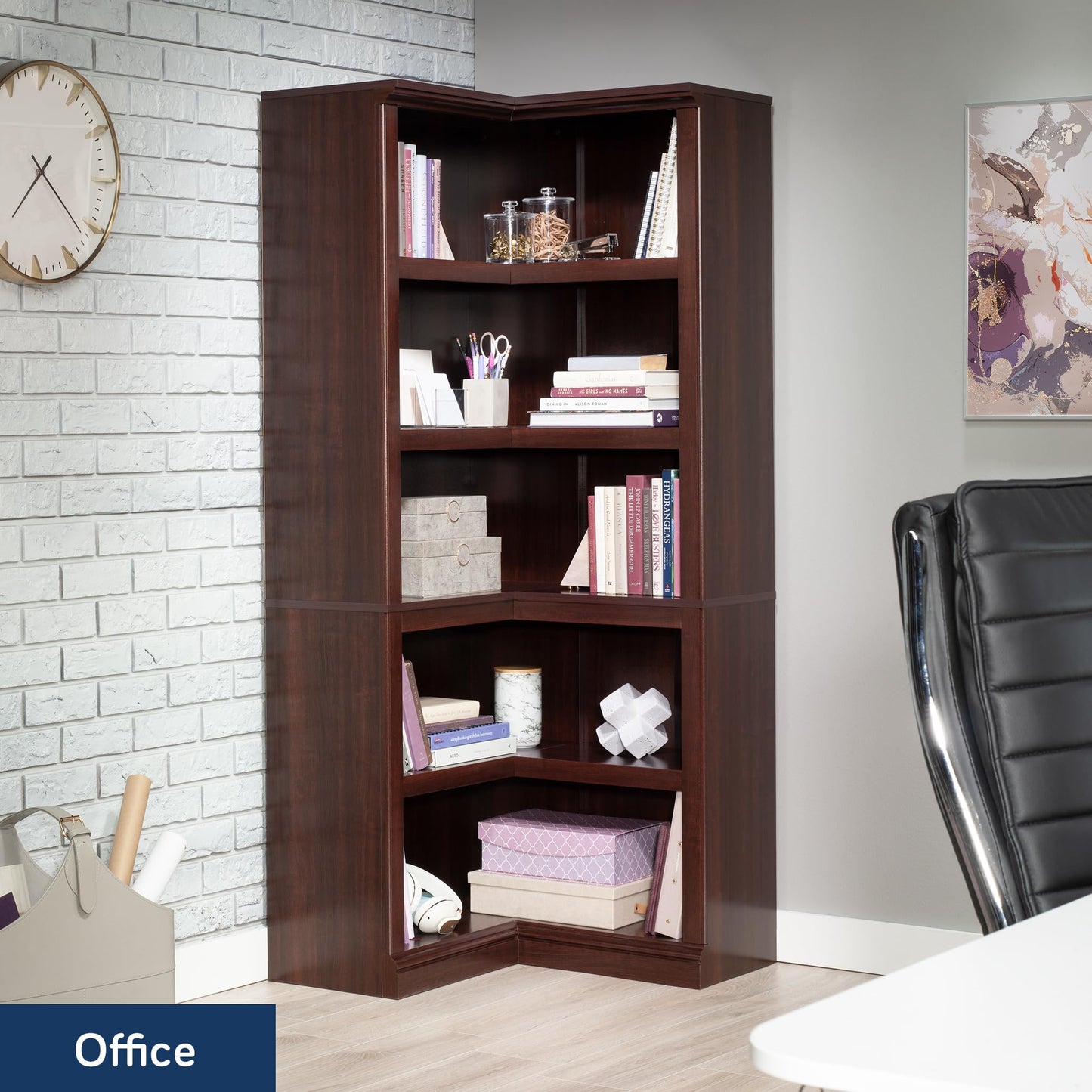Sauder Miscellaneous Storage Bookcase, Select Cherry Finish