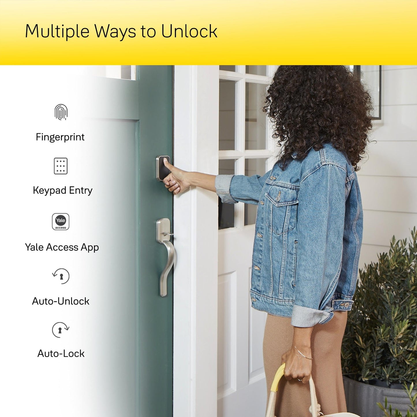 Yale Security Assure Lock 2 Touch Deadbolt, Black Suede Keyed Smart Entry Door Lock with Wi-Fi Connected Keypad and Fingerprint Scanner for Code Entry and Remote Access, YRD410-F-WF1-BSP