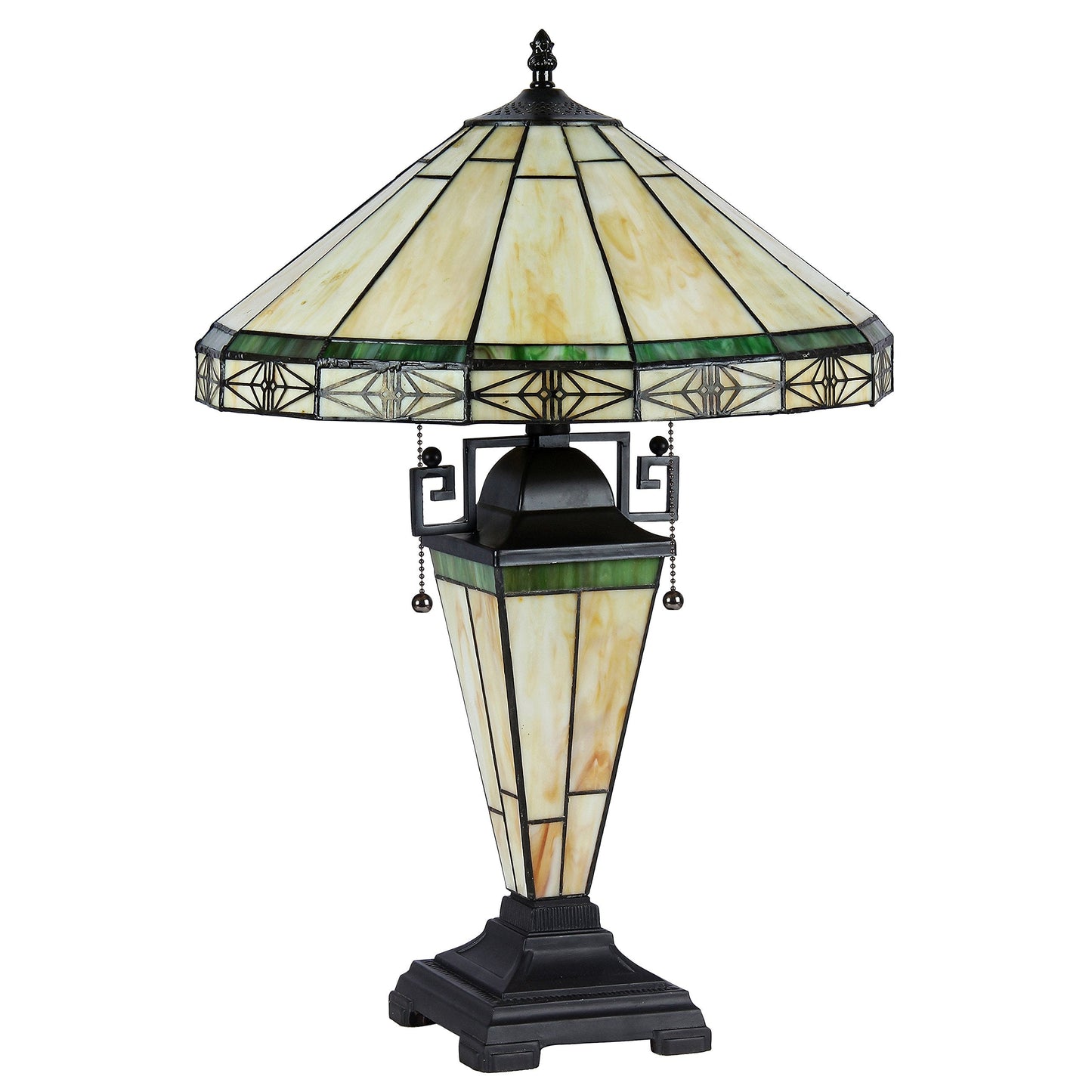 Chloe Lighting Tiffany-Style Table Lamp, 16in Shade, Bronze, Model CH31315MI16-DT3, Size 23.4 x 15.9 x 15.9