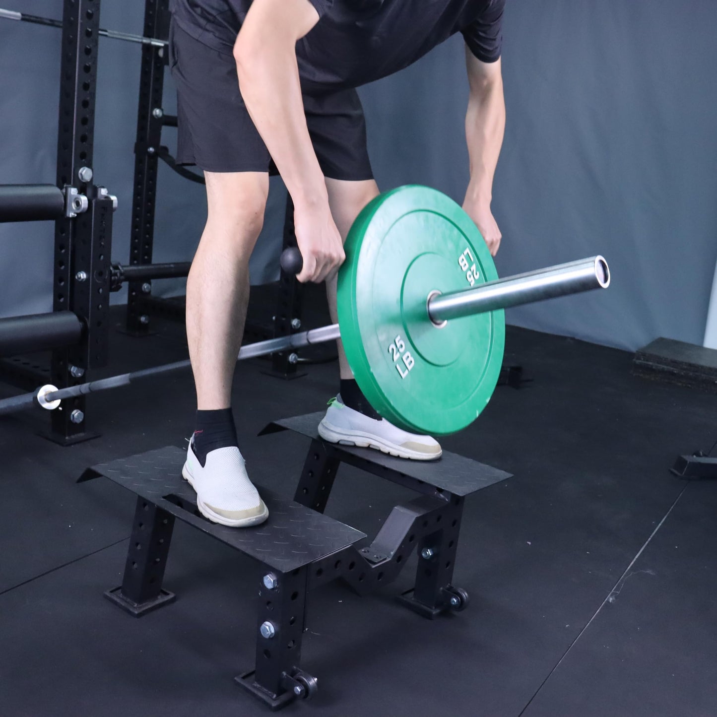 AHTAPFON T Bar Rowing Platform,Multifunctional Deep Squat Platform,Heavy Duty Weight Machine for Low Pull-up,Dumbbell Squat