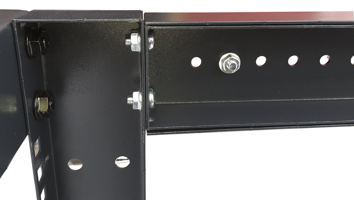 Sysracks 18U 4 Post Open Frame 19 inch Network Server Rack Relay Cabinet Adjustable Depth 24"-37"