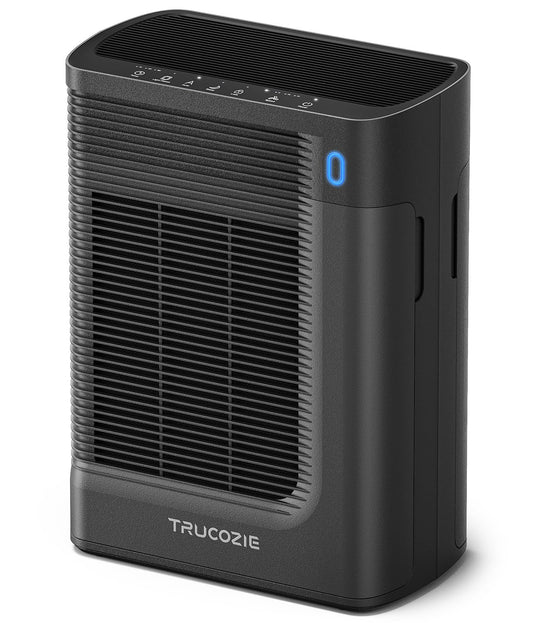 T356 New Black Air Purifier for Home Large Room Bedroom Up to 1937 Ft² in 1 Hr With Double-sided Air Inlet, Air Quality and Light Sensors, HEPA Sleep Mode for Allergies, Dust, Smoke, Pet Hair
