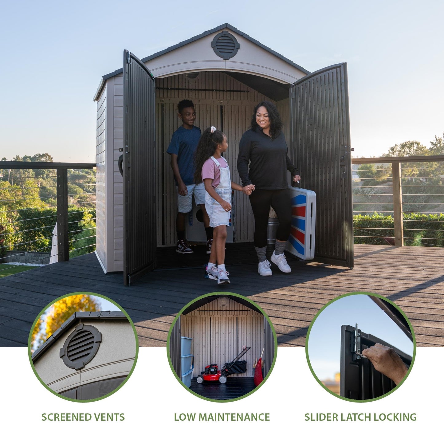 Lifetime Outdoor Storage Shed, 8 x 5 Foot