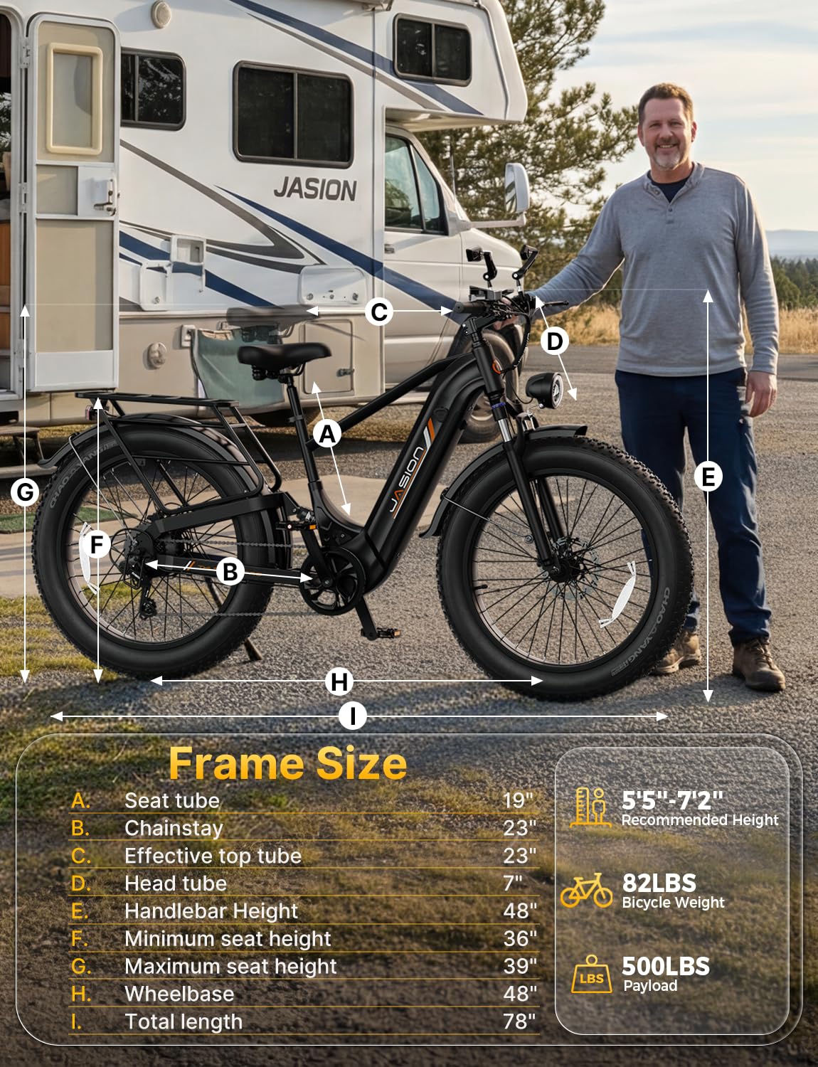 Jasion Thunder Pro Electric Bike,2000W Peak Ebikes for Adults,26''Fat Tire Best Ebike for Men,90 Miles with 1040Wh Removable Battery,35+MPH Max Speed Bicycles,500LB Capacity