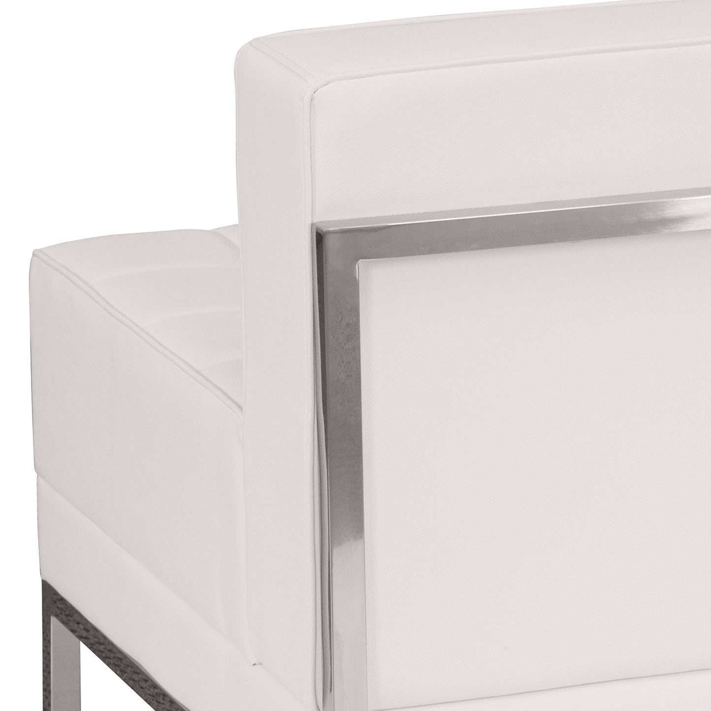 Flash Furniture HERCULES Imagination Series Contemporary White LeatherSoft Middle Chair