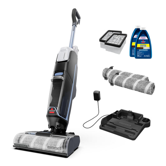 Bissell CrossWave Edge Cordless Plus Wet Dry Vacuum & Mop, Floor Cleaner with ZeroGap Edge Cleaning, Tangle-Free Brush Roll, Extra Brush Rolls, Filters, Hard Floor Cleaner Solution Included, 4329G