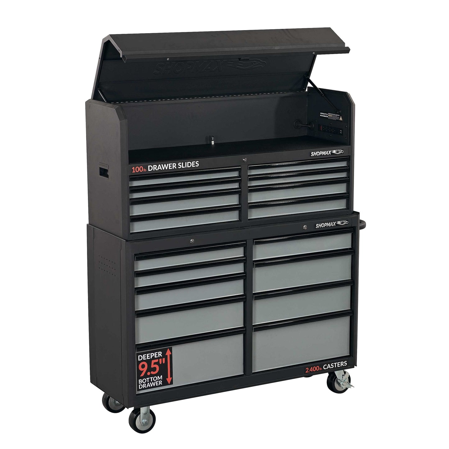 52 in. 17-Drawer Tool Chest and Rolling Cabinet Combo
