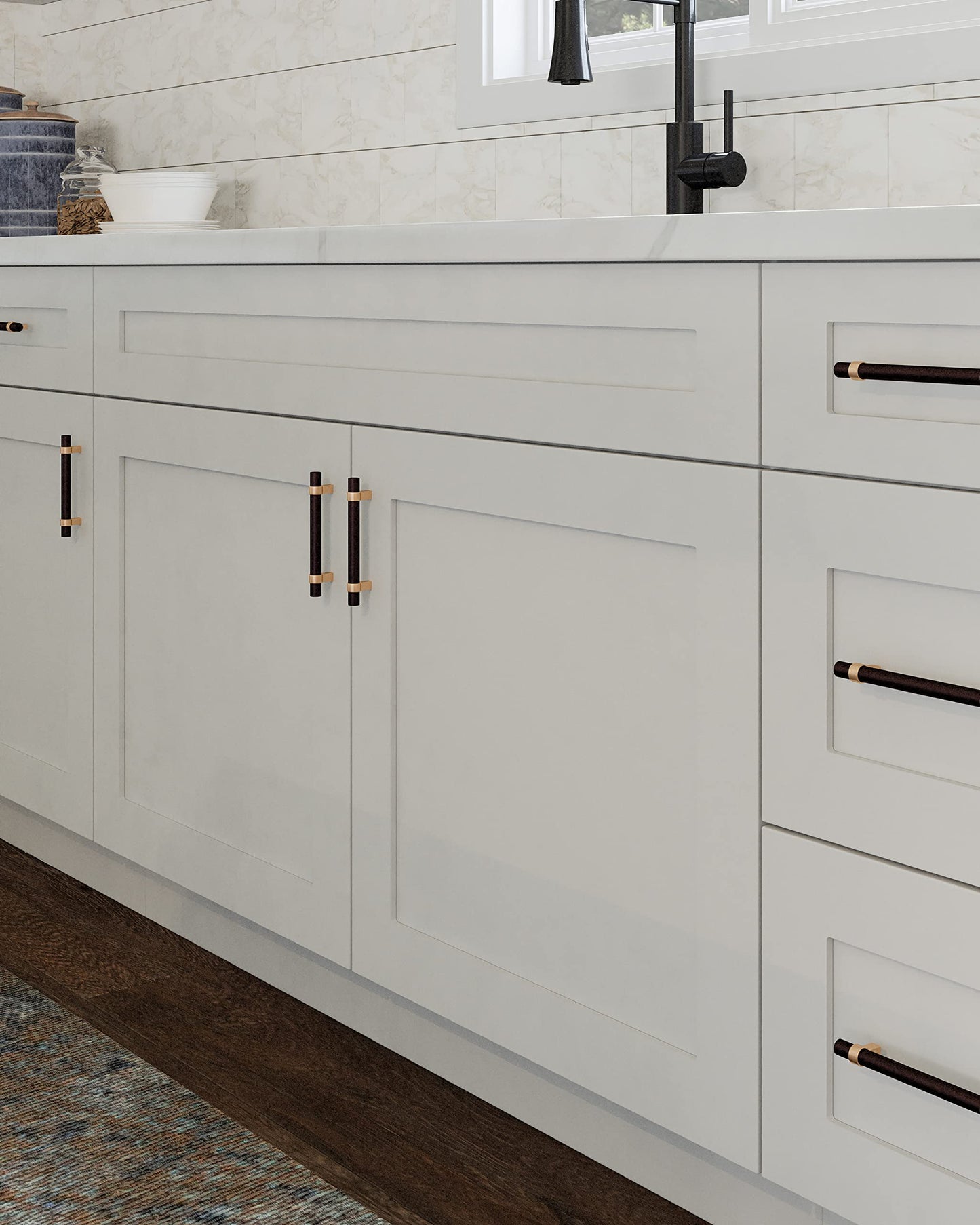 Design House Brookings Shaker Unassembled Corner Wall Kitchen Cabinet WAC2430, 24 W x 12 D x 30 H, Painted White, Solid Wood, 561779