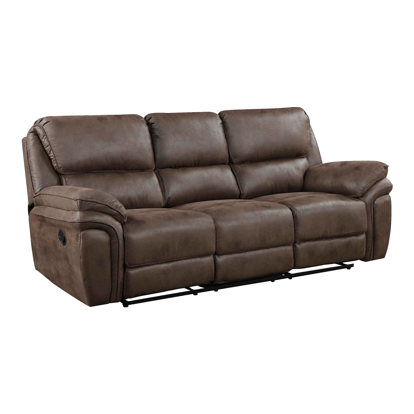 Lexicon Dorritt Manual Reclining Living Room Sofa Set, 3-Piece, Brown