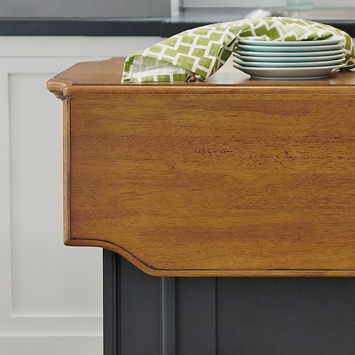 homestyles Americana Black Kitchen Island
