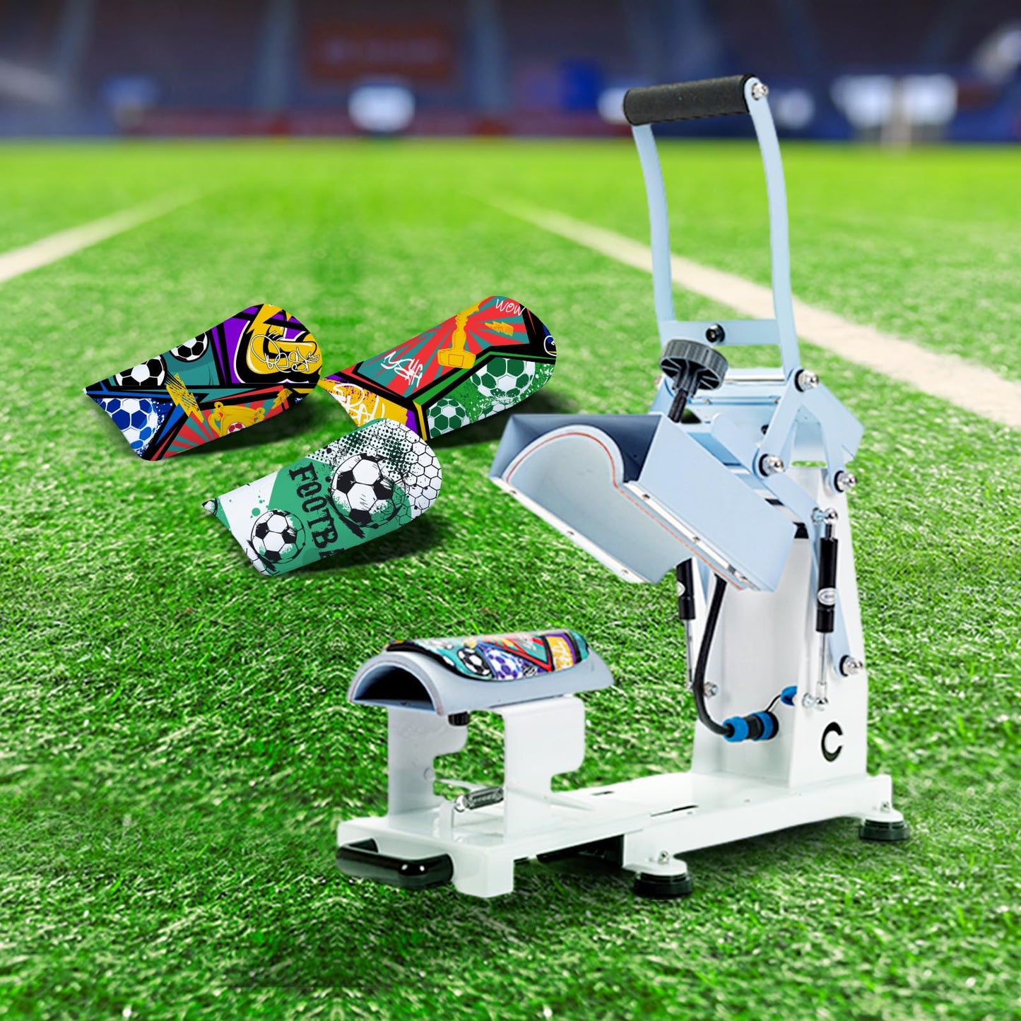PYD Life Shin Guard Heat Press Machine for Shin Guards Soccer Blanks Sublimation Heat Transfer Printing, for Custom Photos Designs DIY Gifts