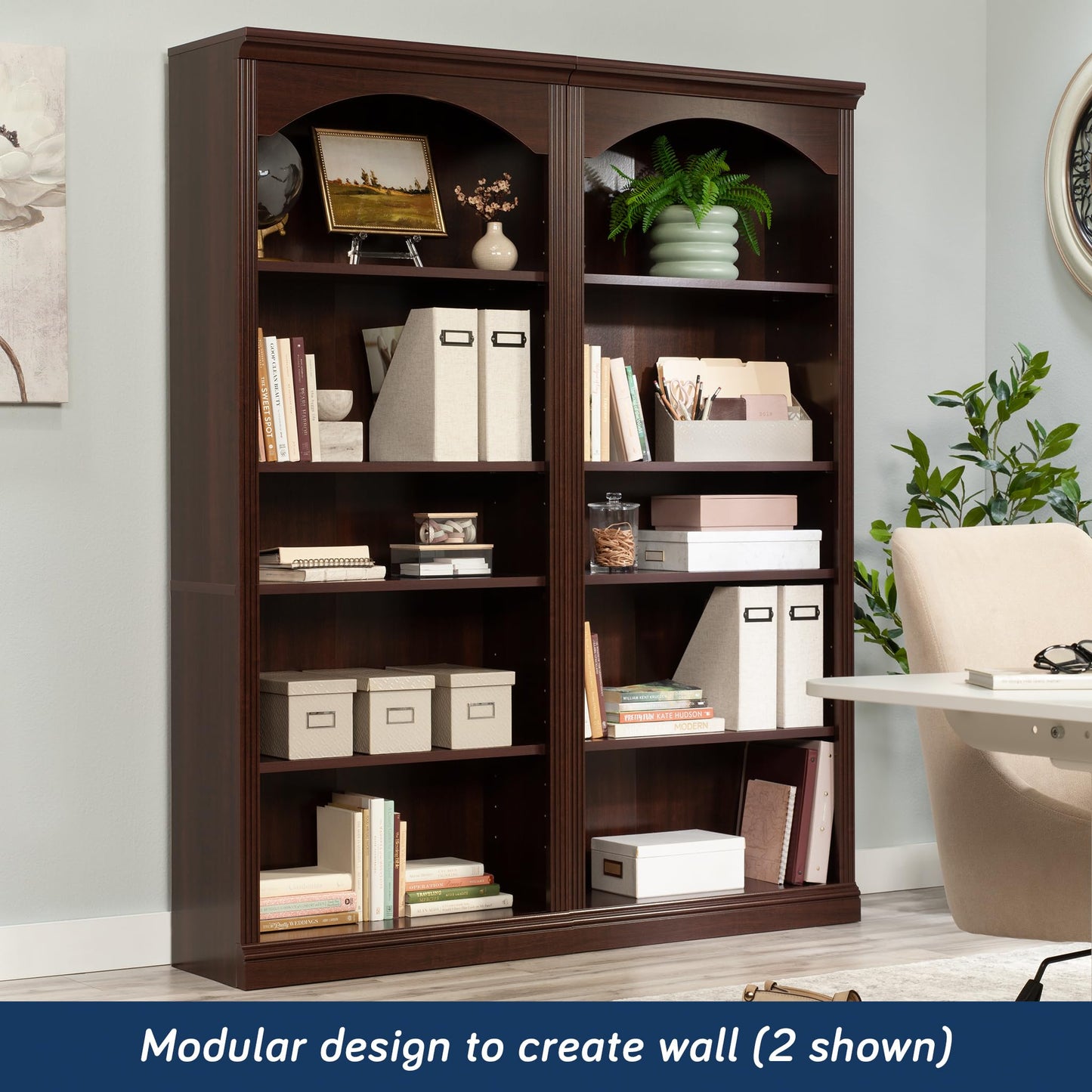 Sauder Miscellaneous Storage Bookcase, Select Cherry Finish