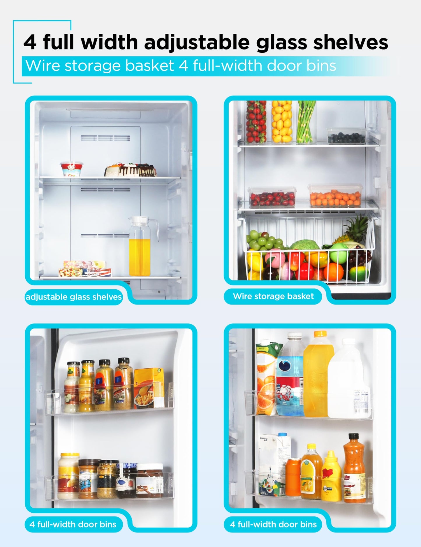BLACK+DECKER 14 Cu. Ft. Convertible Freezer Refrigerator, Upright Freezer with Glass Shelves, ENERGY STAR rated, Frost Free, BUC1400XS, Stainless Look