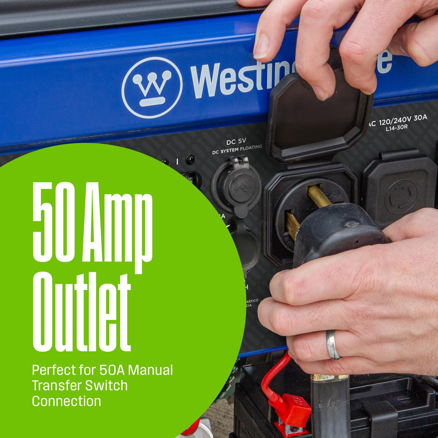 Westinghouse Outdoor Power Equipment 14500 Peak Watt Dual Fuel Home Backup Portable Generator, Remote Electric Start, Transfer Switch Ready, Gas and Propane Powered