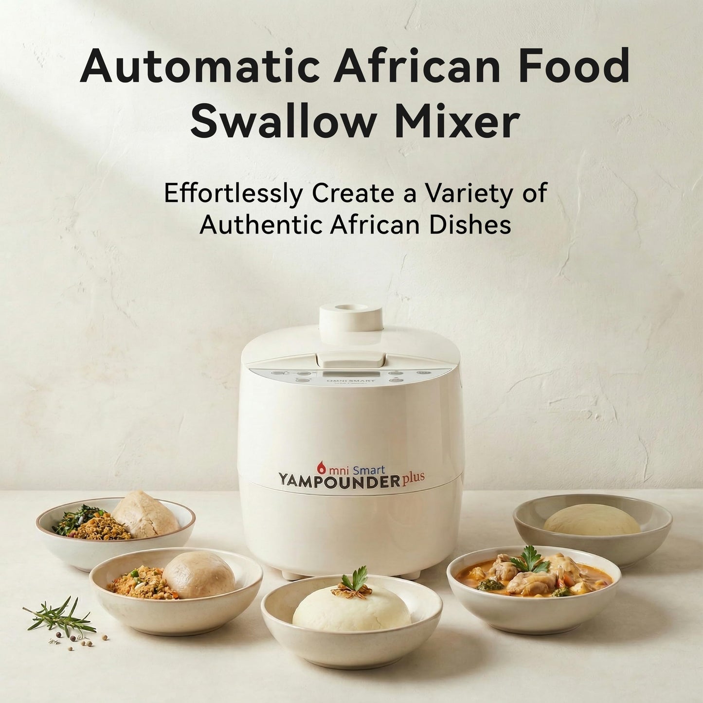 Automatic African Food Swallow Mixer, 3L700W Food Processor, Food maker, FufuMachine for Fufu, Pounded Yam, Banku,Semolina, Mashed Potato