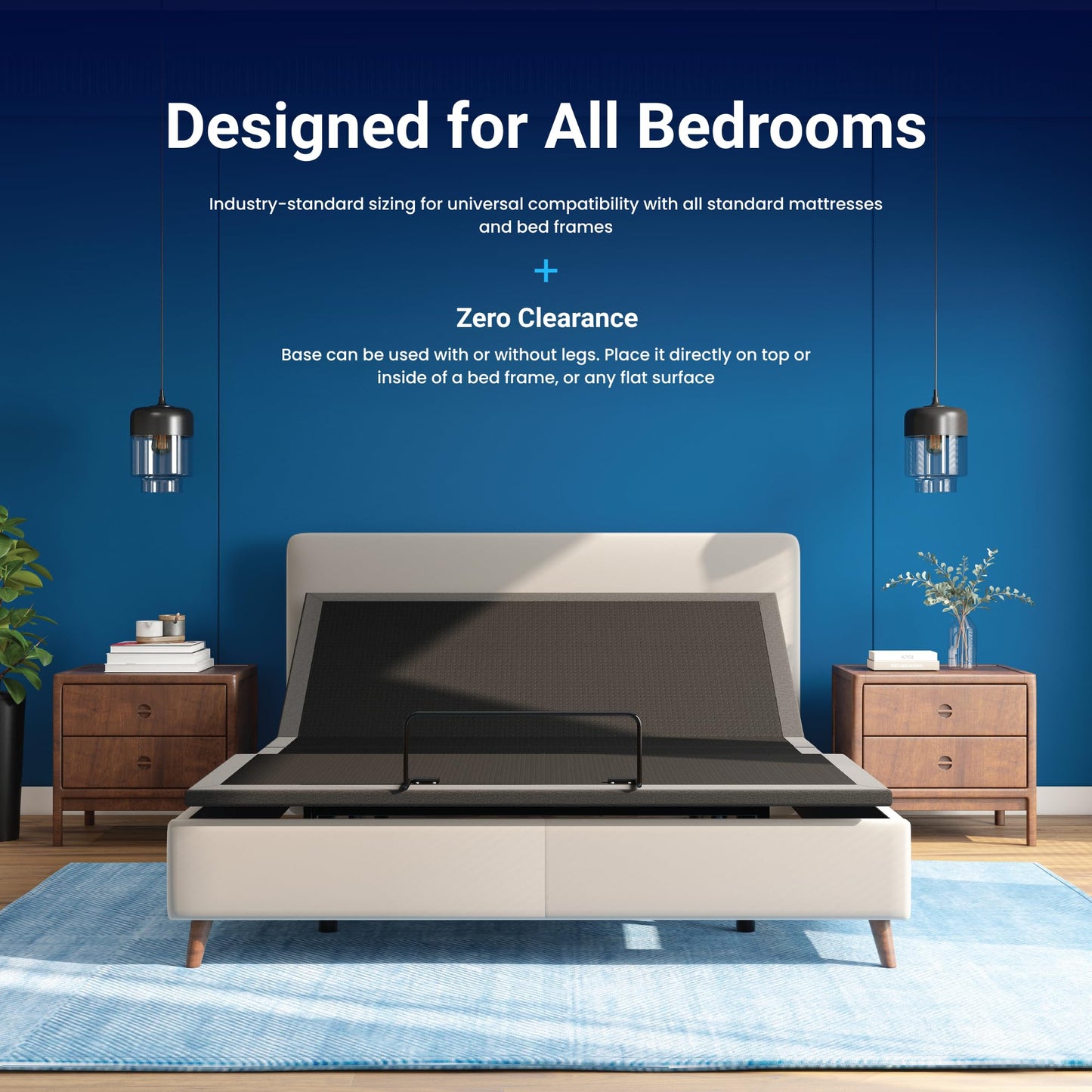 iDealBed 2i Custom Adjustable Bed Base - Advanced Head & Foot Elevation, Wireless Remote with Memory, Zero Clearance, Easy Setup (Full)