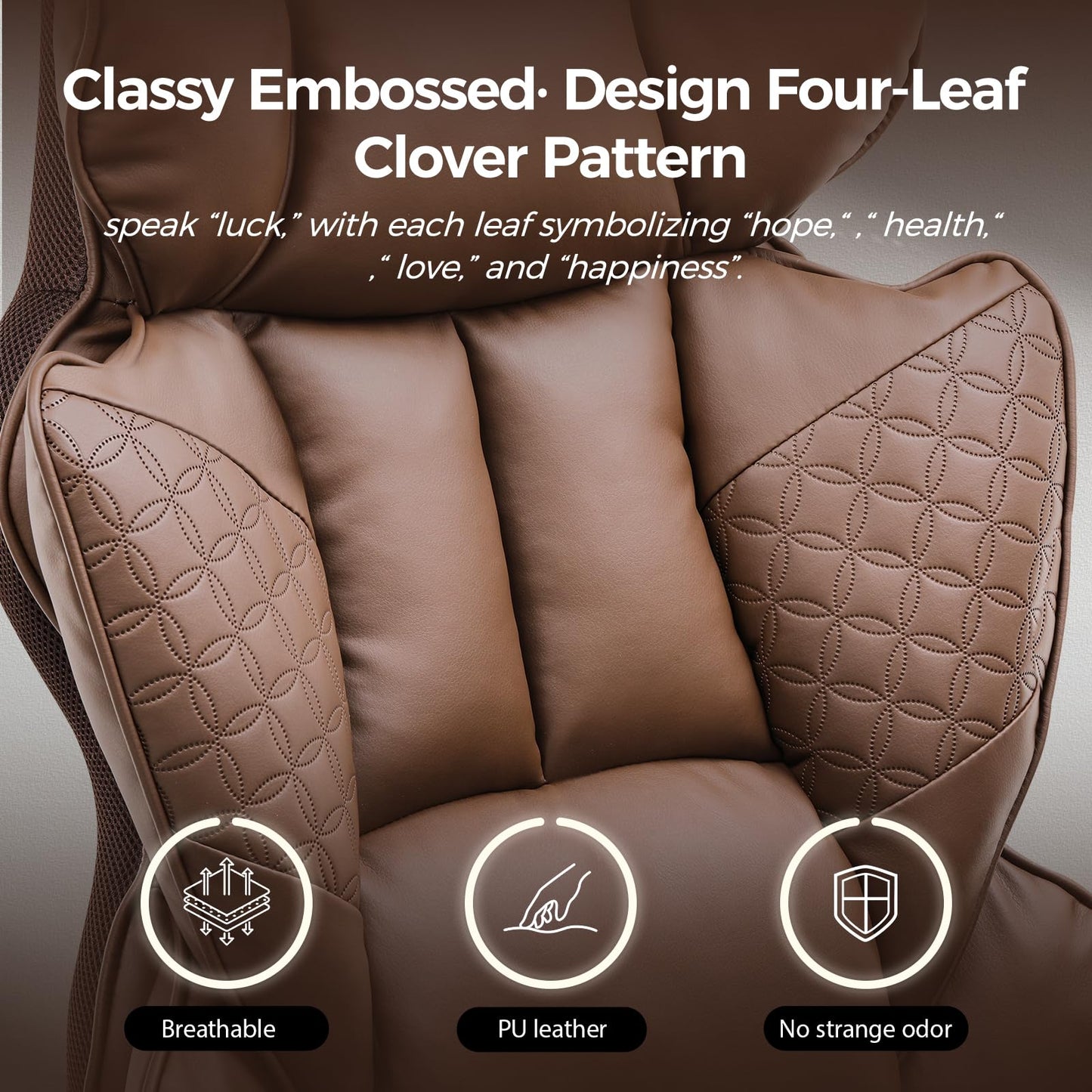 COMHOMA Big and Tall Office Chair Heavy Duty Wide Ergonomic Gaming Chair with Deluxe Embossing Designed Leather with Foot Rest,150°Reclining Adjustable Armrests Pocket Spring Back Support and Pillow