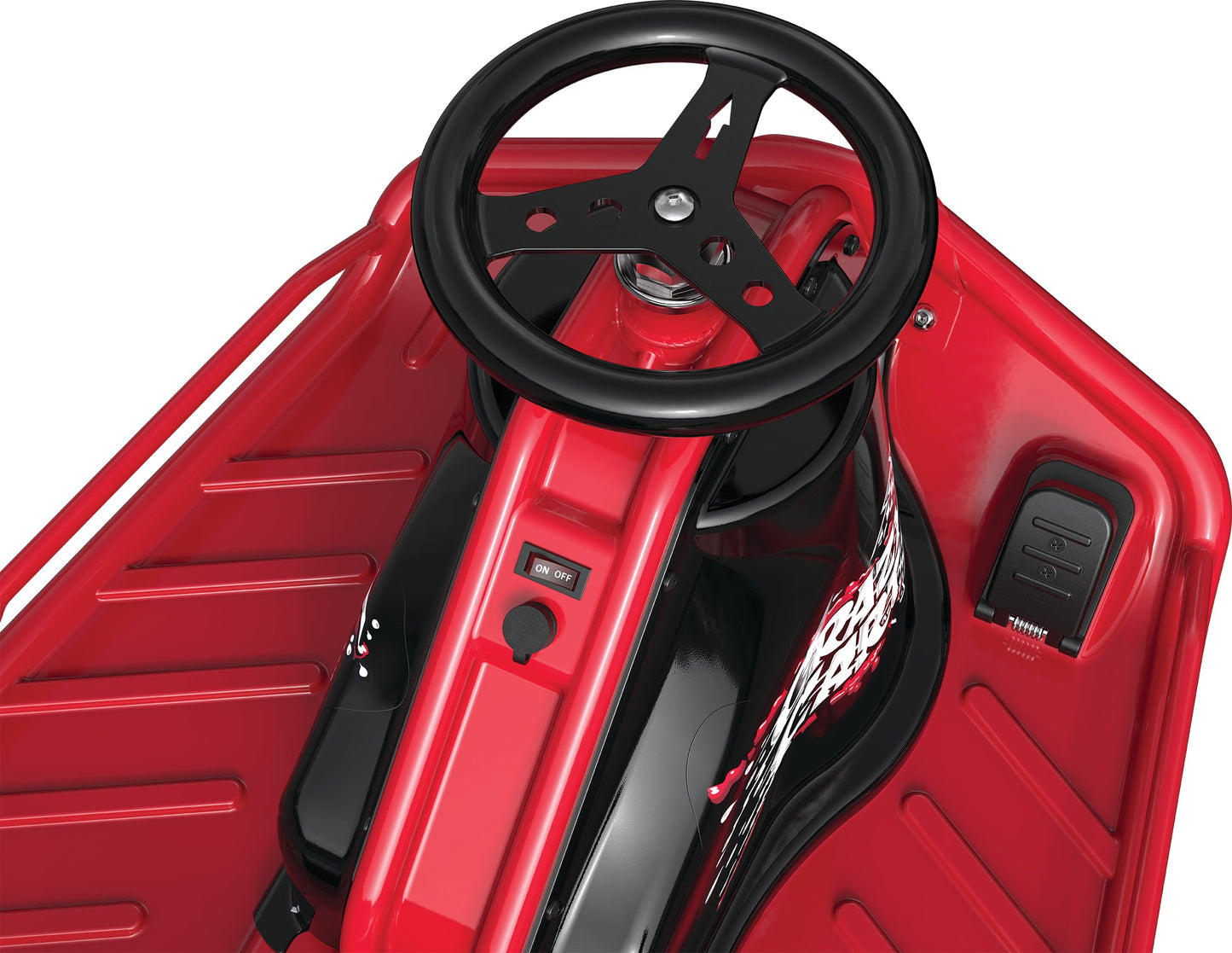 Razor Crazy Cart - 24V Electric Drifting Go Kart - Variable Speed, Up to 12 mph, Drift Bar for Controlled Drifts, One Size, Black/Red