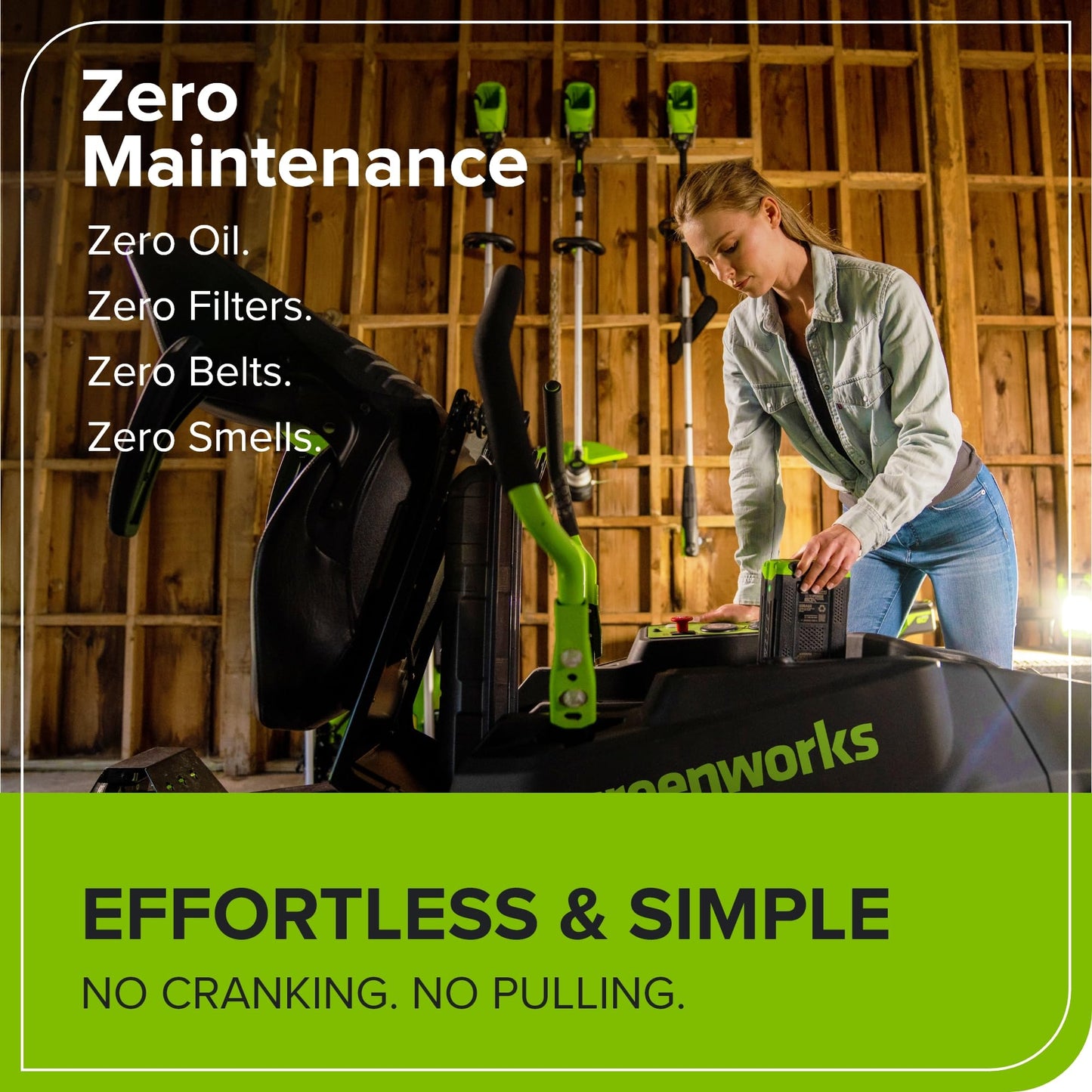 Greenworks 60V 42" Electric CrossoverZ Zero Turn Lawn Mower, (4) 8.0Ah Batteries and 600W Charger