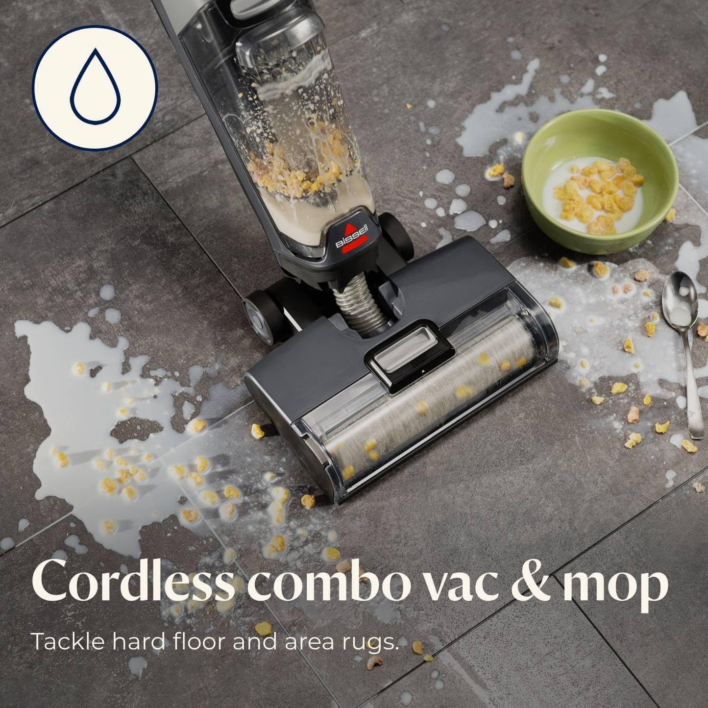 Bissell CrossWave OmniForce Cordless Wet Dry Vacuum Mop, Multi-Surface Floor Cleaner with Tangle-Free Brush Roll & Dedicated Dry Vacuum Mode for Hard Floors & Area Rugs, 3882