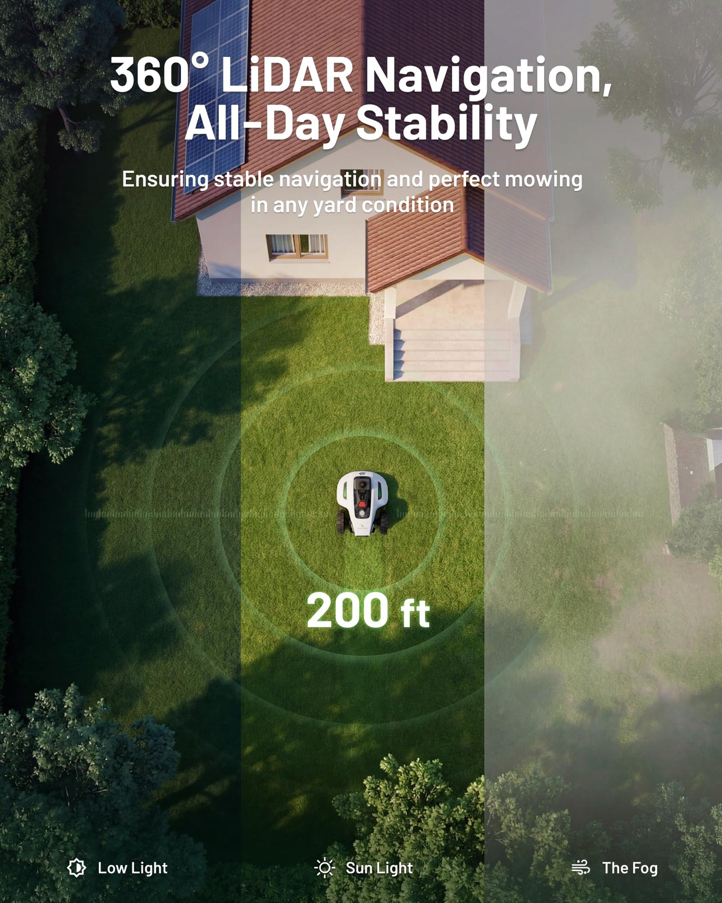 (2026 Upgrade) Mammotion YUKA mini 2 1000H Robotic Lawn Mower, for 0.25 Acre, 360° LiDAR + AI Vision, 45% Slope, DropMow, Smart Battery Management,Cutting Heights 2.0"-3.5"