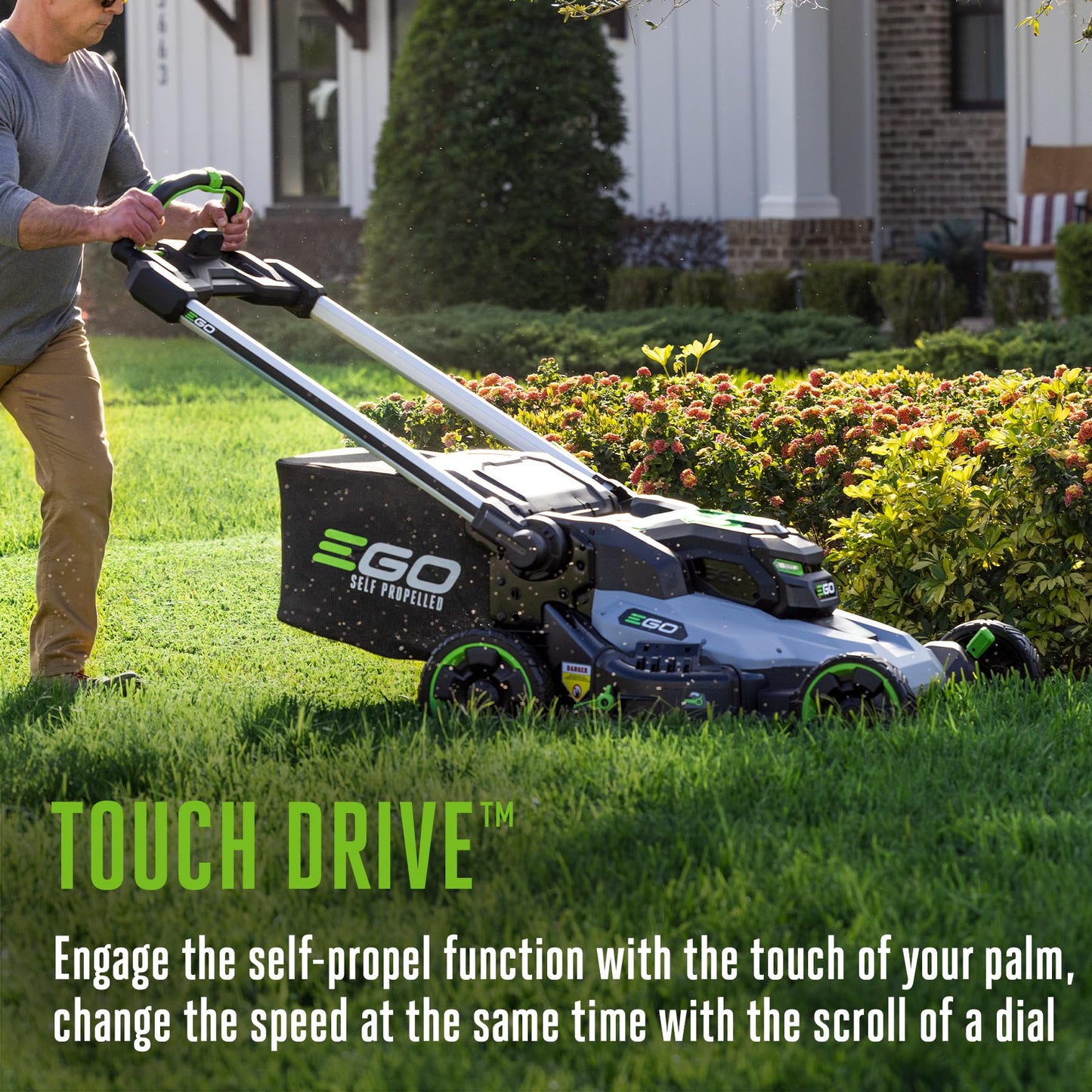 EGO POWER+ Electric Lawn Mower, Self-Propelled Cordless with 30" Super Composite Deck, Includes (2) 56V 6.0Ah Batteries and Dual Port Charger - LM3004SP-2