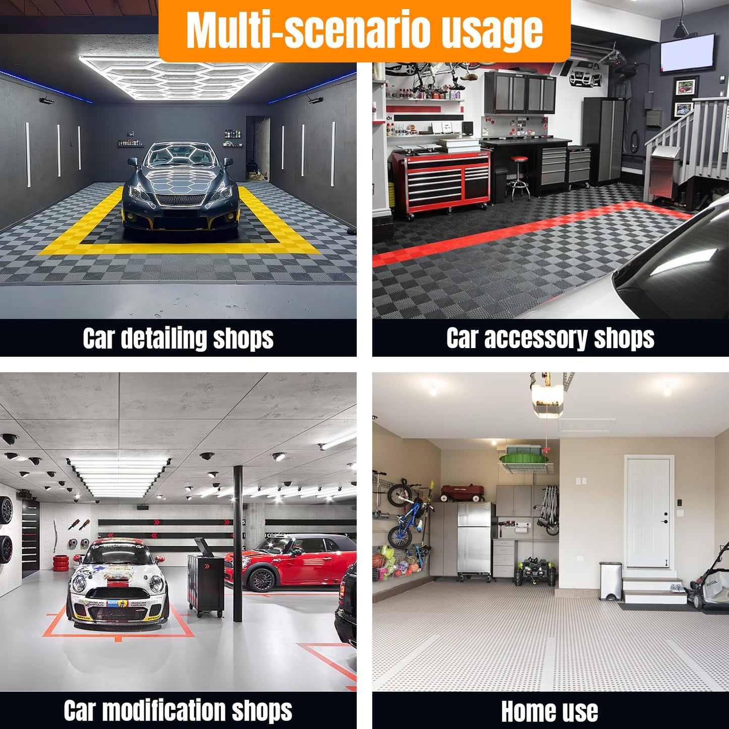 OssifragaBone Small Hexagon Display Rack Stackable Universal Tire Organizer Wear Resist for Car Tuning Shop/Garage Organizer