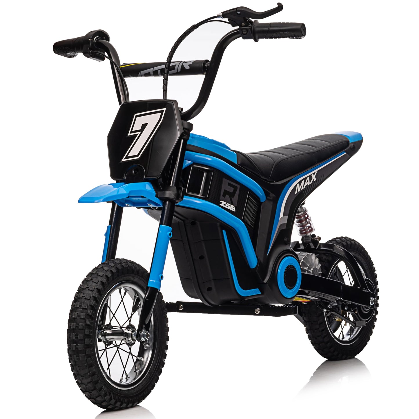 Garvee Kids Ride On Electric Dirt Bike,Kids All Terrain Electric Motorcycle,24V 350W Ride On Toy for Toddlers, Up to 14.5 MPH,Load 135 Lbs,Shock Absorption