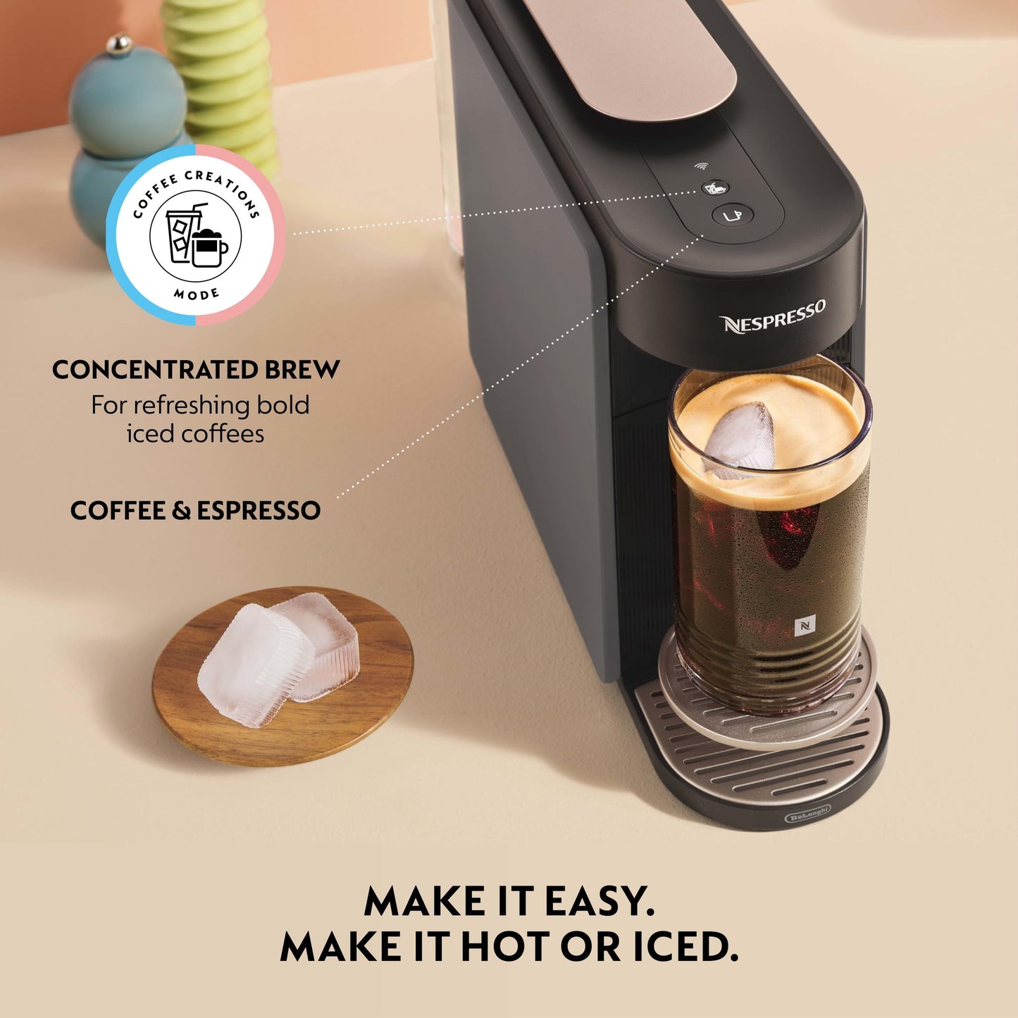 Nespresso Vertuo Up Coffee and Espresso Maker by DeLonghi, Graphite